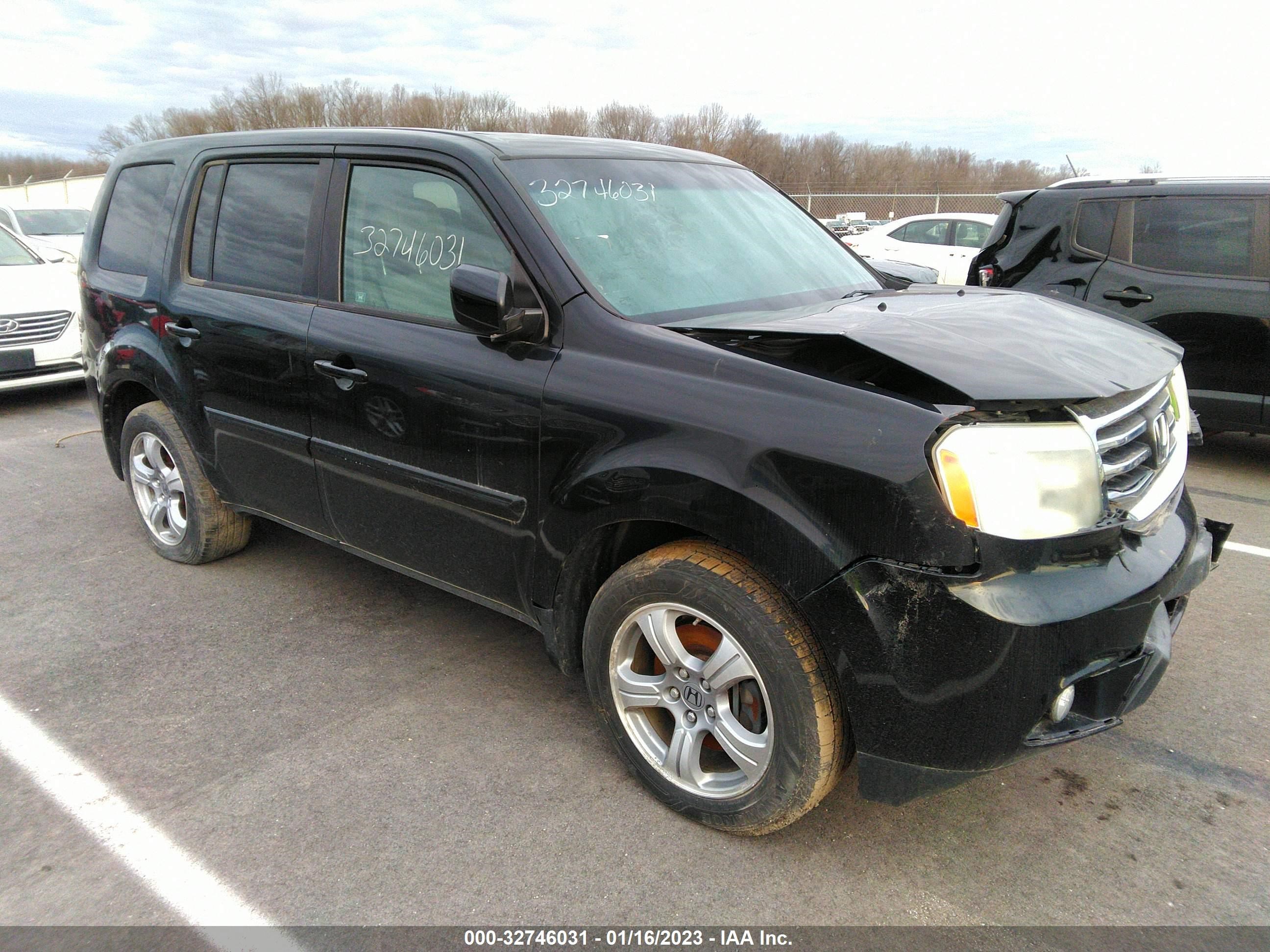 2012 Honda Pilot Ex-L vin: 5FNYF4H6XCB062531