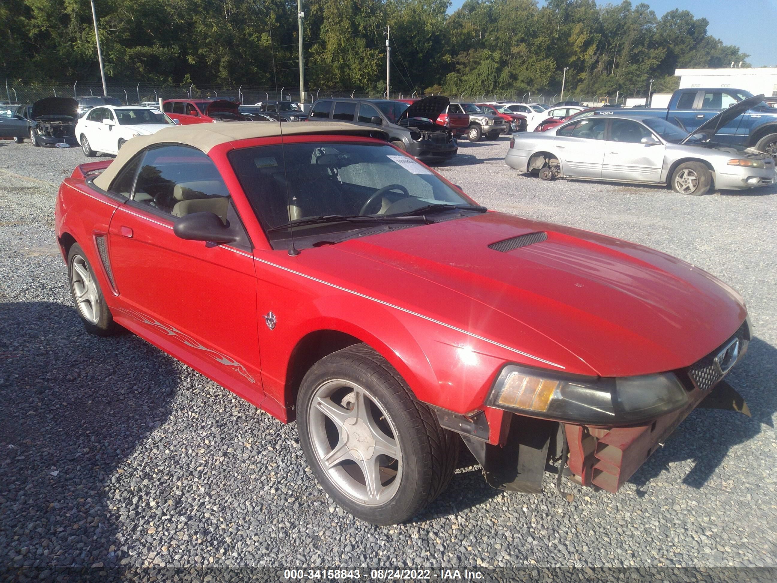 1999 FORD MUSTANG GT VIN: 1FAFP45X8XF143875