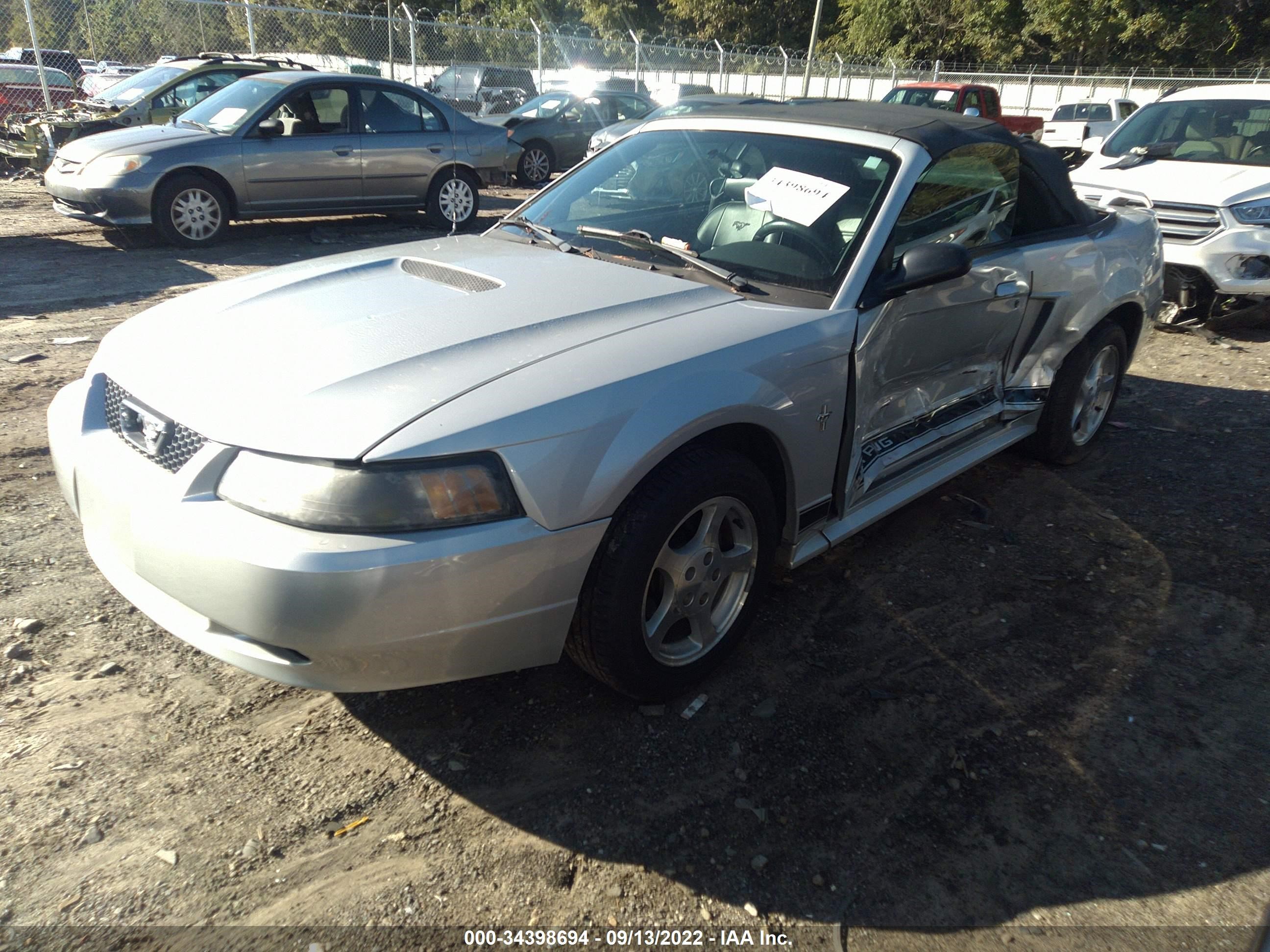 2002 FORD MUSTANG DELUXE/PREMIUM VIN: 1FAFP44492F173600