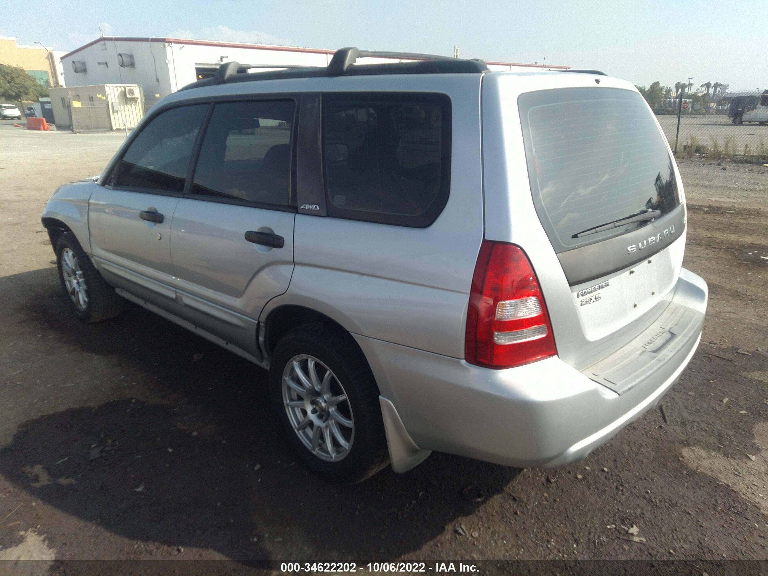 2004 SUBARU FORESTER XS VIN: JF1SG65614H737239