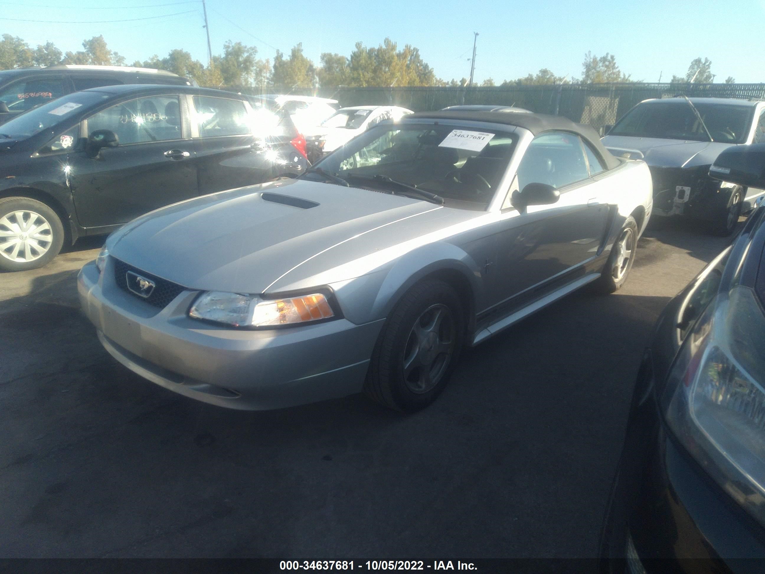 2001 FORD MUSTANG DELUXE/PREMIUM VIN: 1FAFP44421F226782