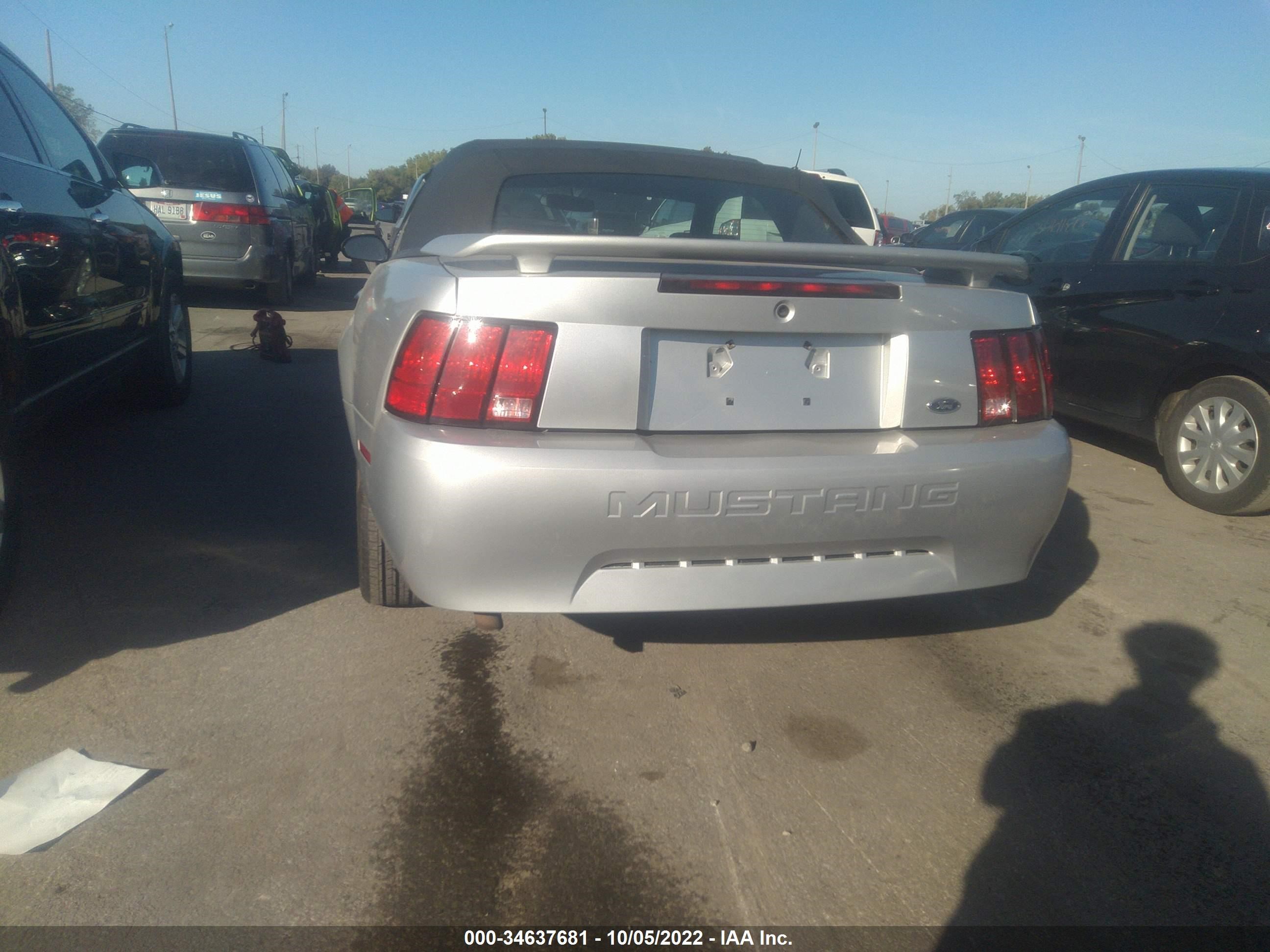 2001 FORD MUSTANG DELUXE/PREMIUM VIN: 1FAFP44421F226782