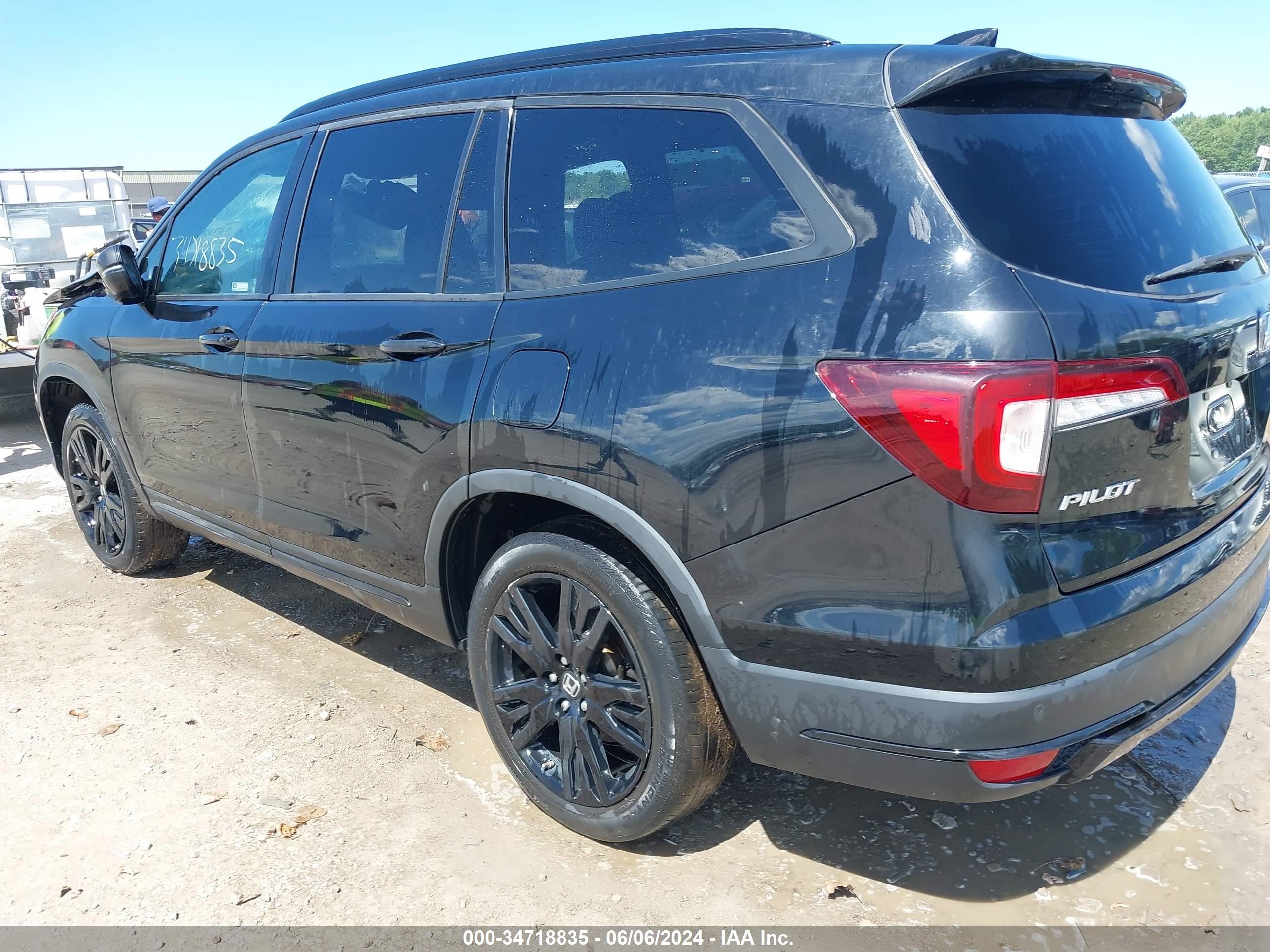 2020 Honda Pilot Awd Black Edition vin: 5FNYF6H7XLB049833