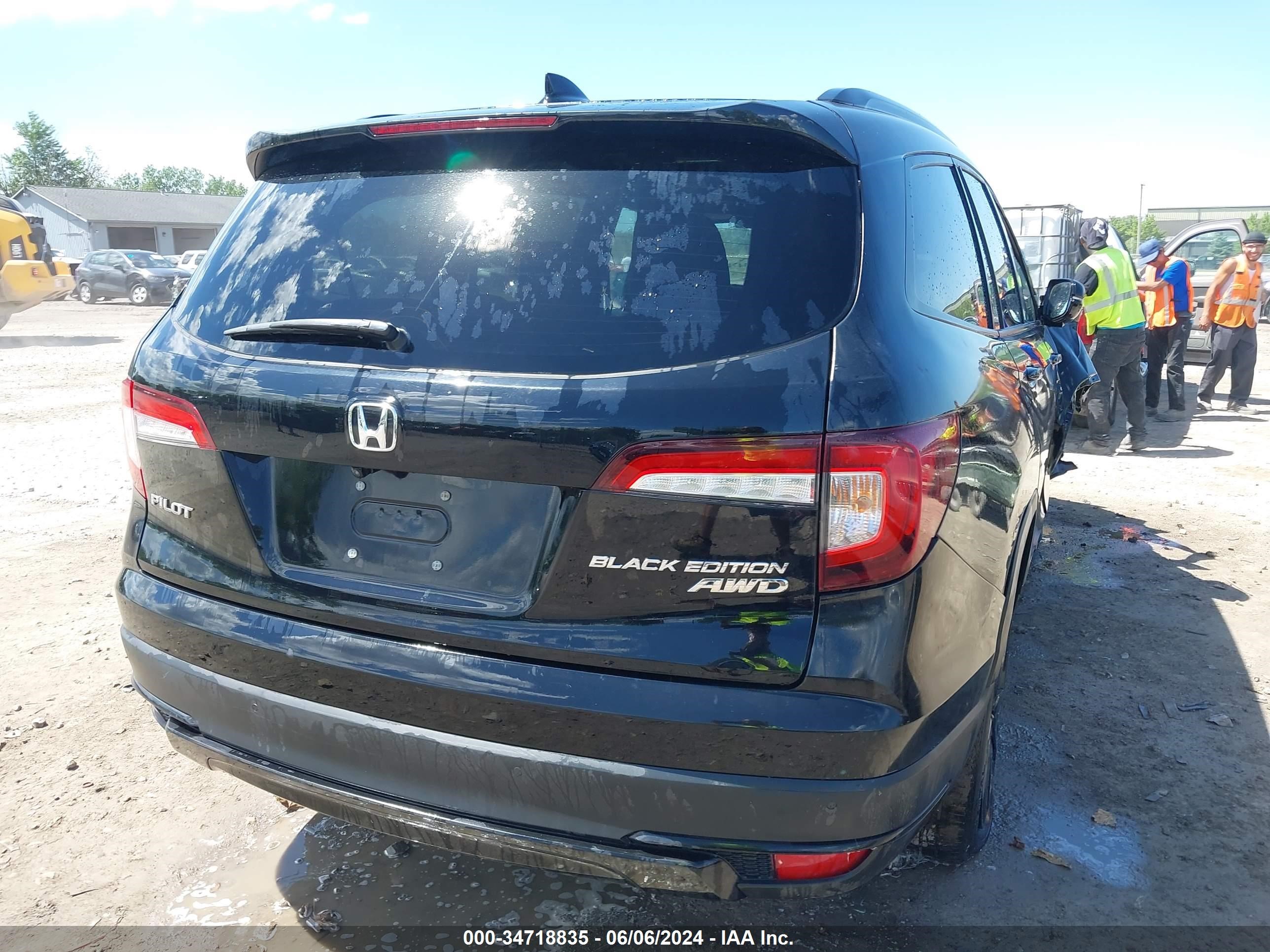 2020 Honda Pilot Awd Black Edition vin: 5FNYF6H7XLB049833