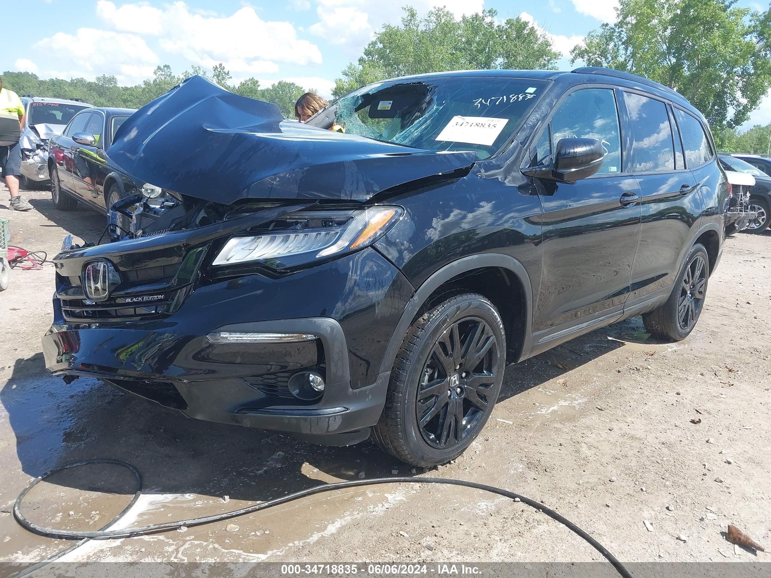 2020 Honda Pilot Awd Black Edition vin: 5FNYF6H7XLB049833