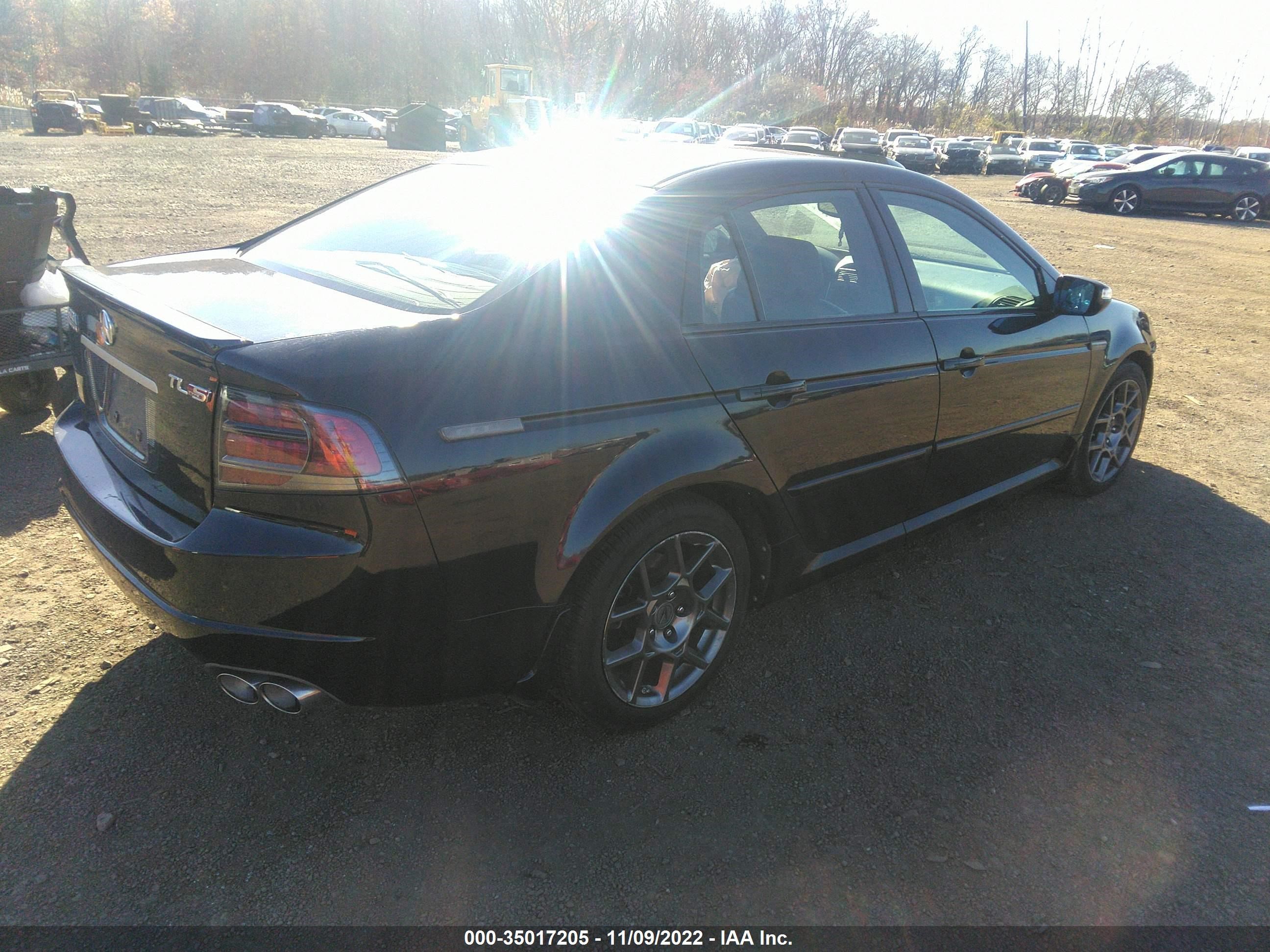 2008 ACURA TL TYPE-S VIN: 19UUA76538A041031