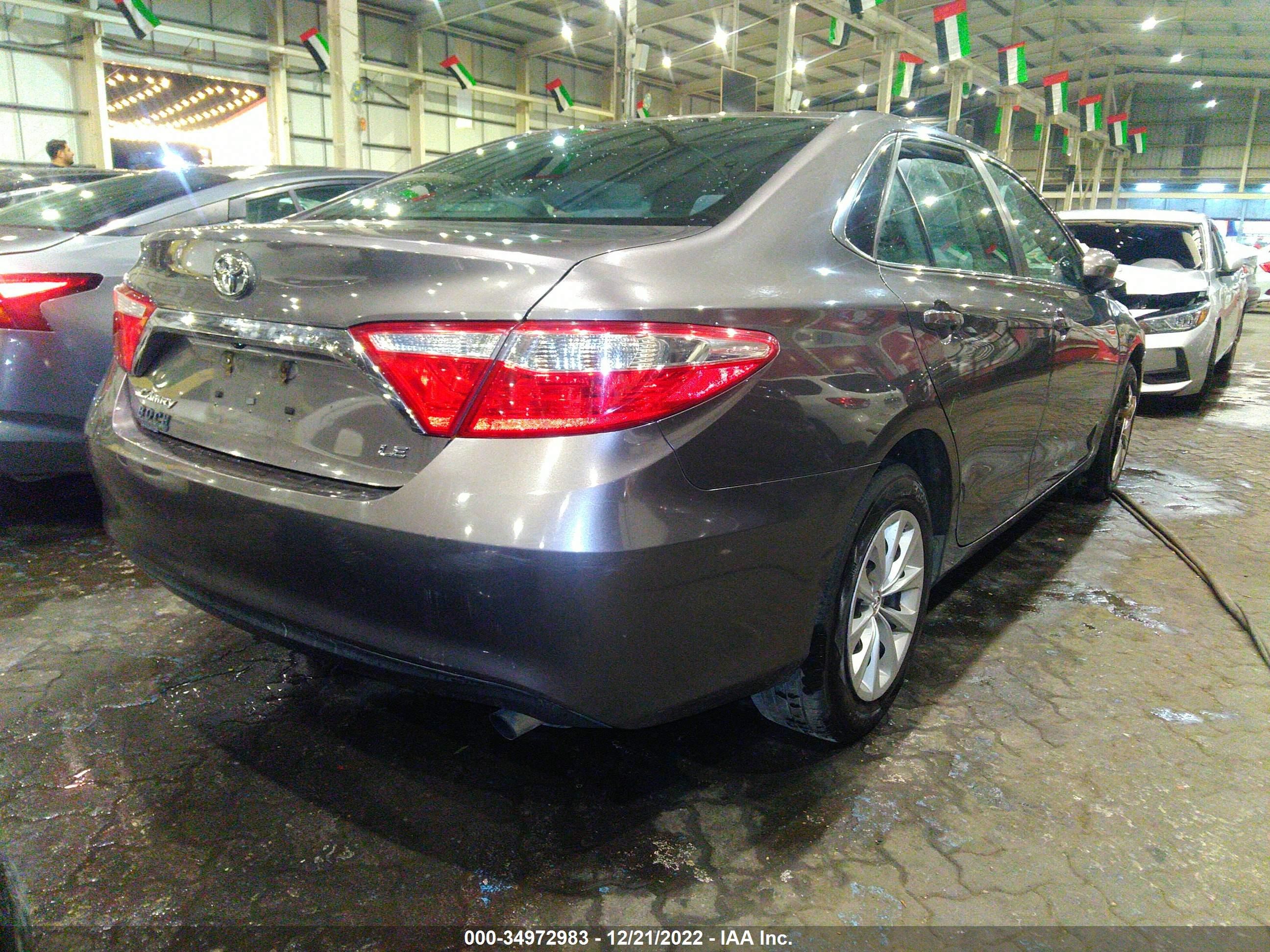 2015 TOYOTA CAMRY LE VIN: 001BF1FK9FU972778
