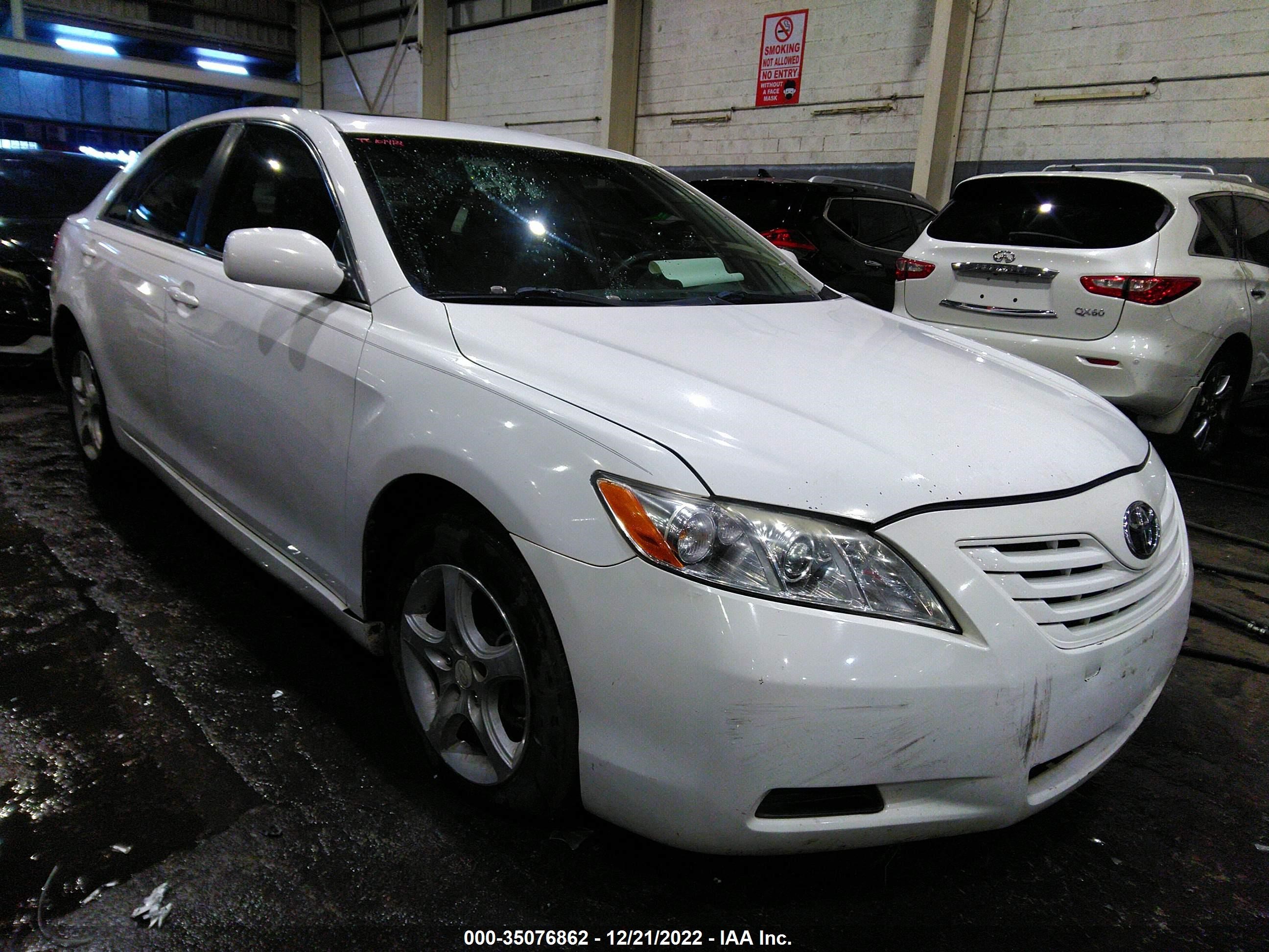 2007 TOYOTA CAMRY LE VIN: 001BE46K57U516847
