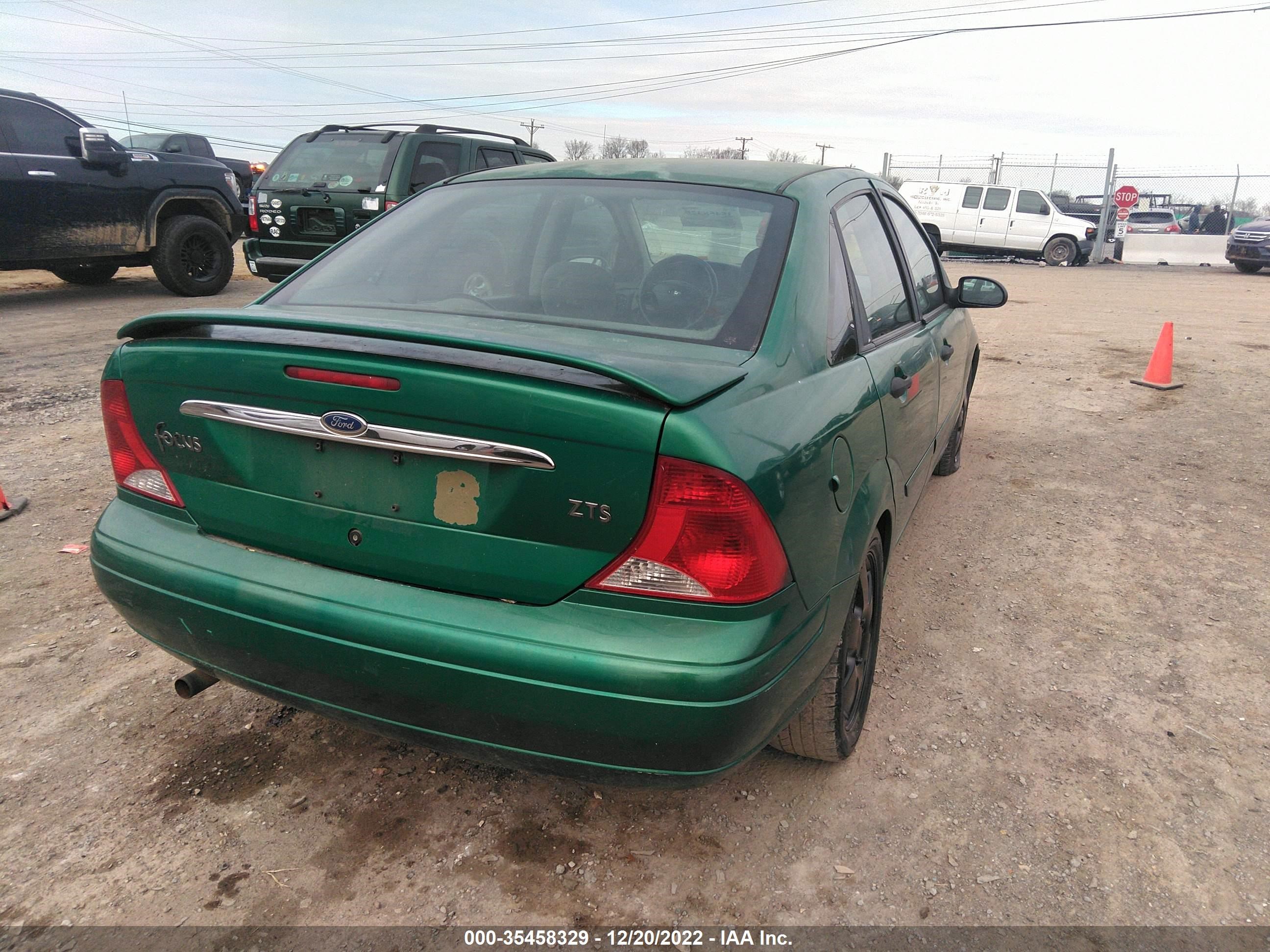 2002 FORD FOCUS ZTS VIN: 1FAFP38312W345162