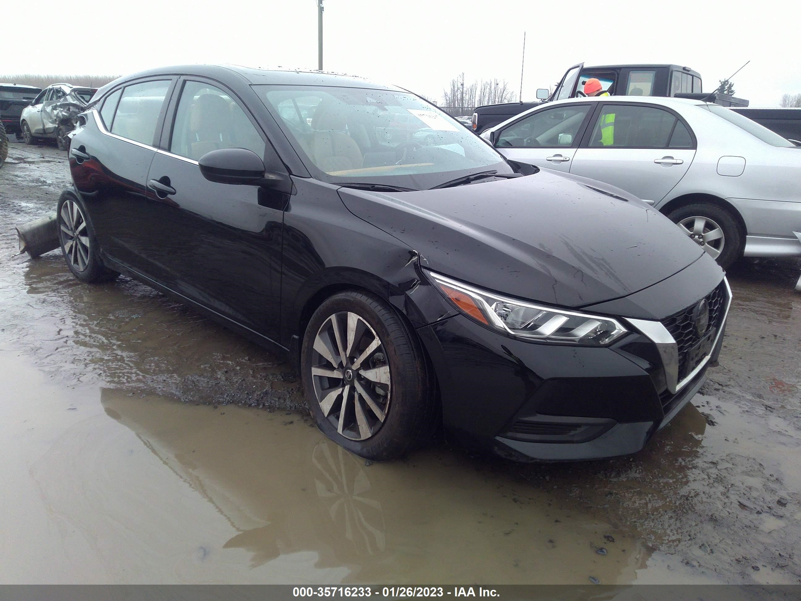 2021 Nissan Sentra Sv vin: 3N1AB8CV9MY229599