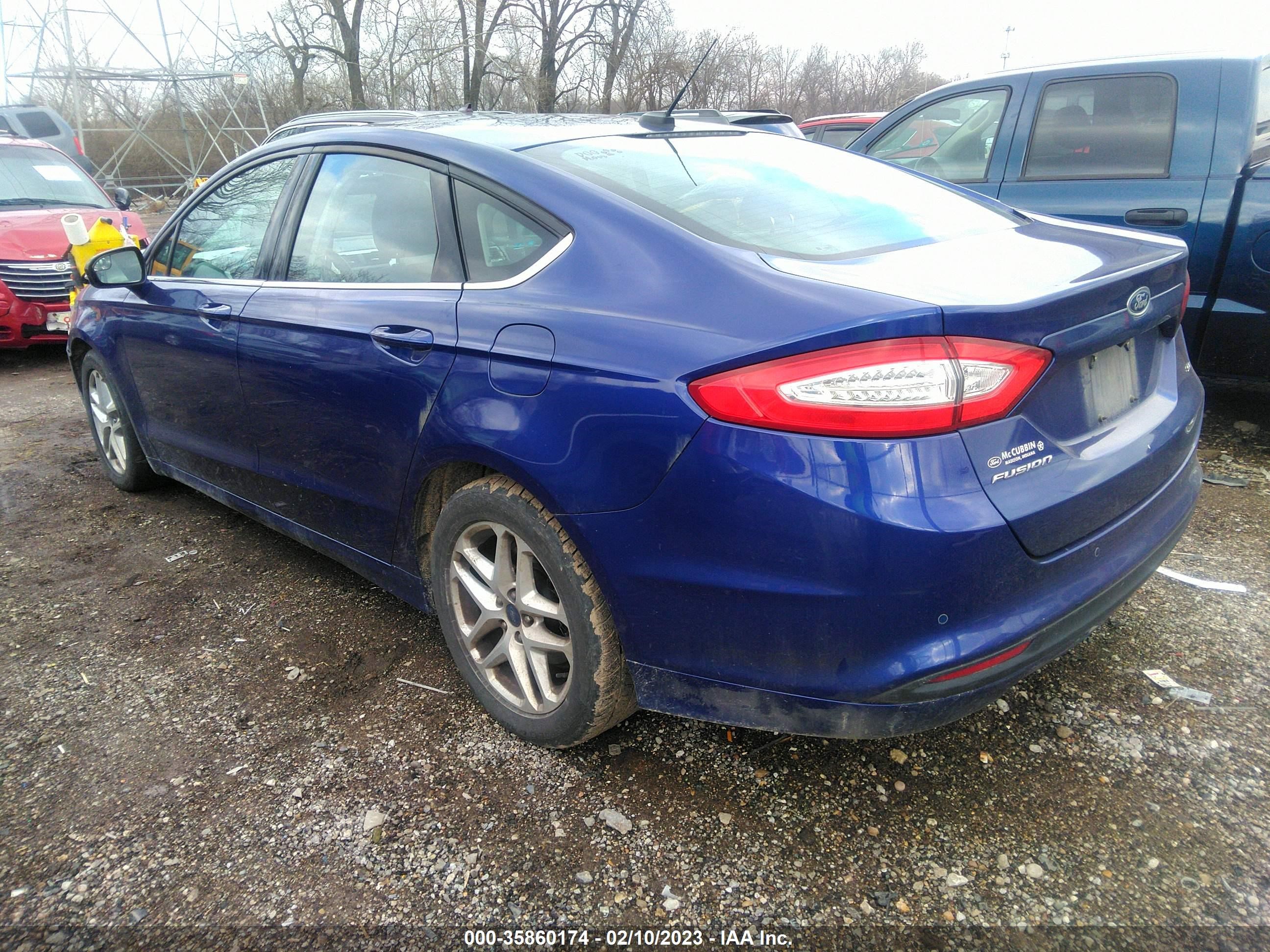 2016 Ford Fusion Se vin: 1FA6P0H75G5108981