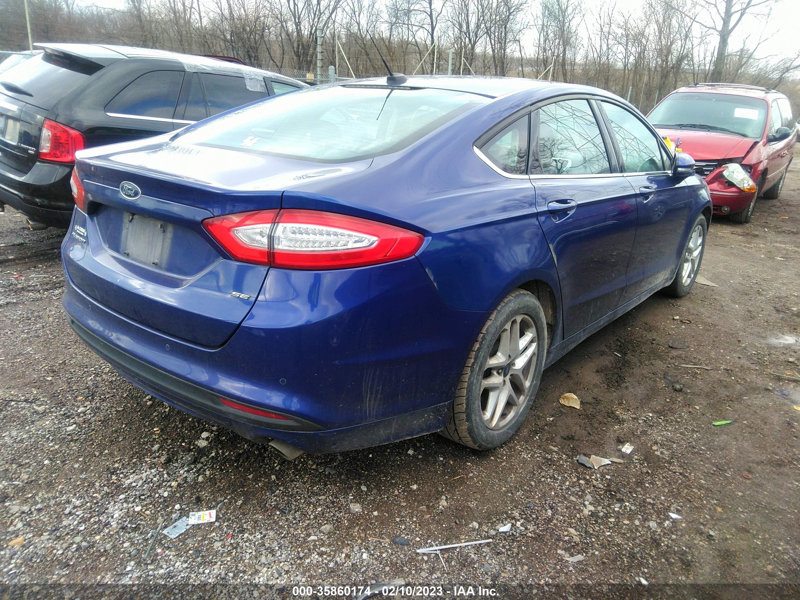 2016 Ford Fusion Se vin: 1FA6P0H75G5108981