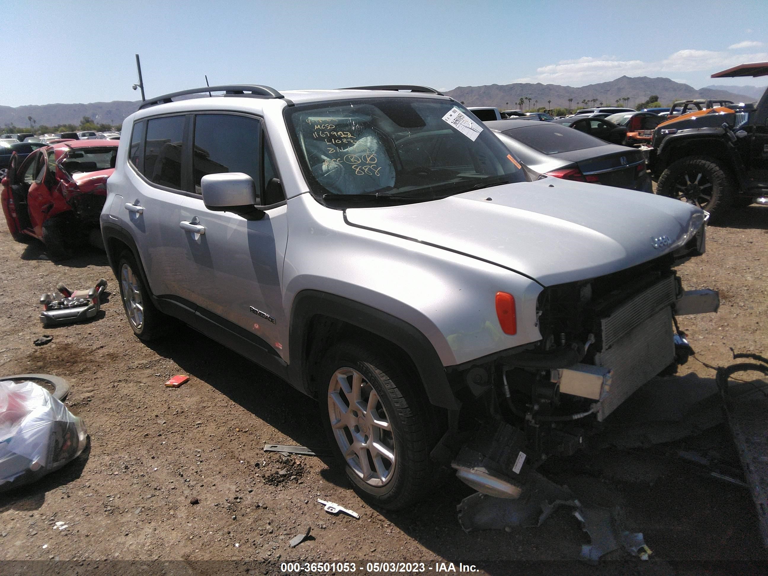 2020 Jeep Renegade Latitude Fwd vin: ZACNJABB2LPL10833