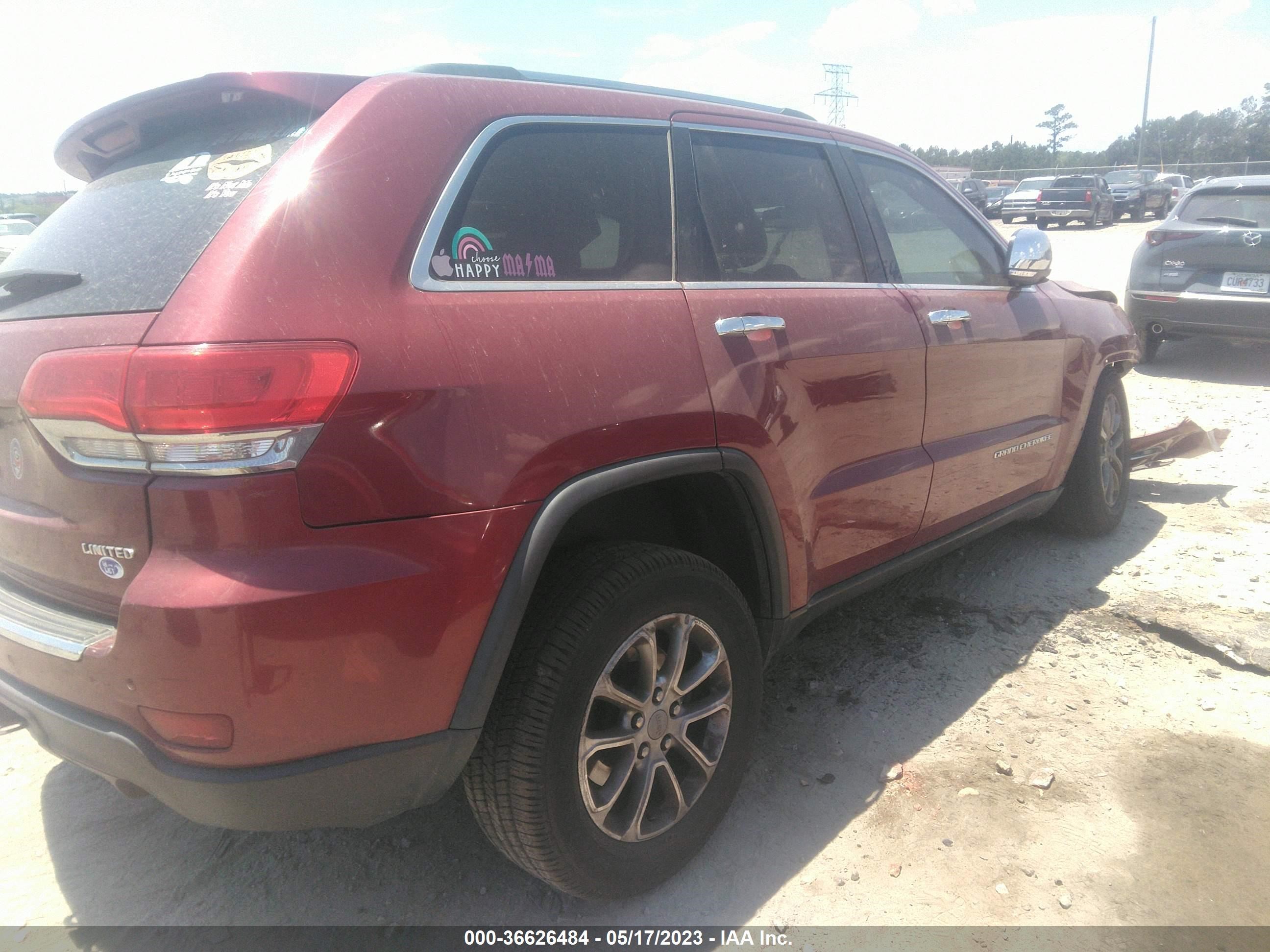 2015 Jeep Grand Cherokee Limited vin: 1C4RJEBG4FC713566