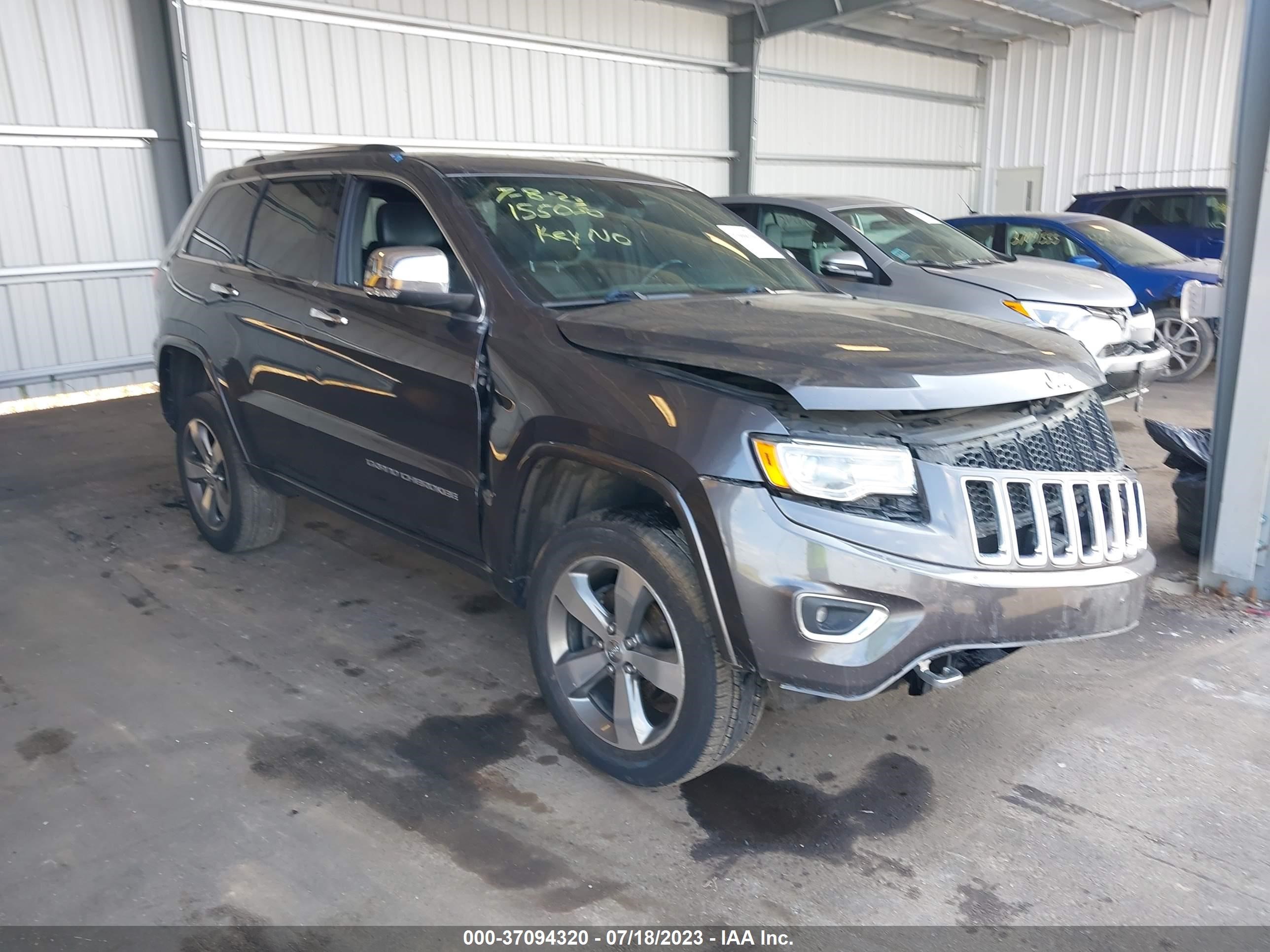 2016 Jeep Grand Cherokee Overland vin: 1C4RJFCG3GC490507