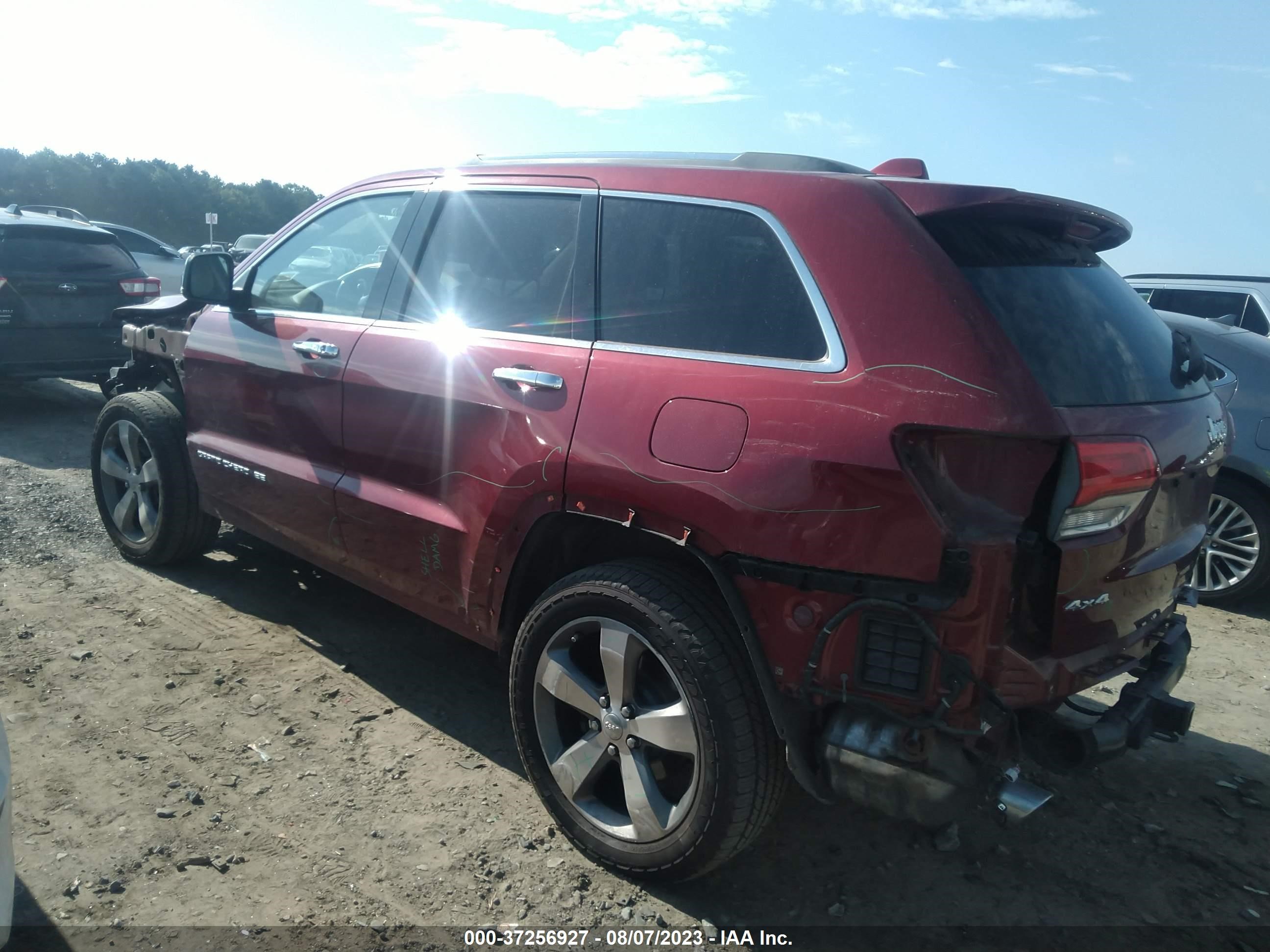 2015 Jeep Grand Cherokee Overland vin: 1C4RJFCG6FC863604