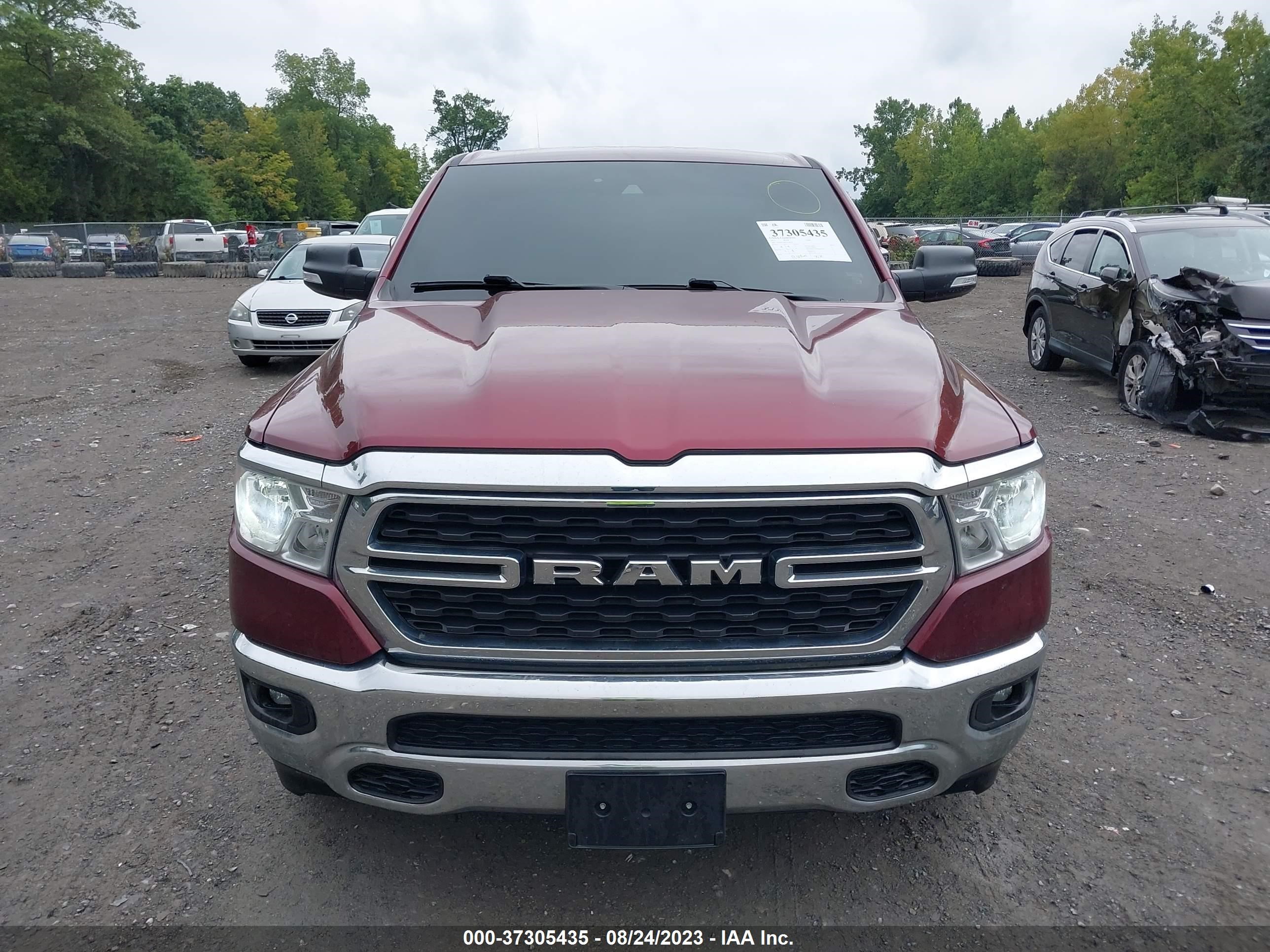 2022 Ram 1500 Big Horn 4X4 5'7" Box vin: 1C6RRFFG8NN238376