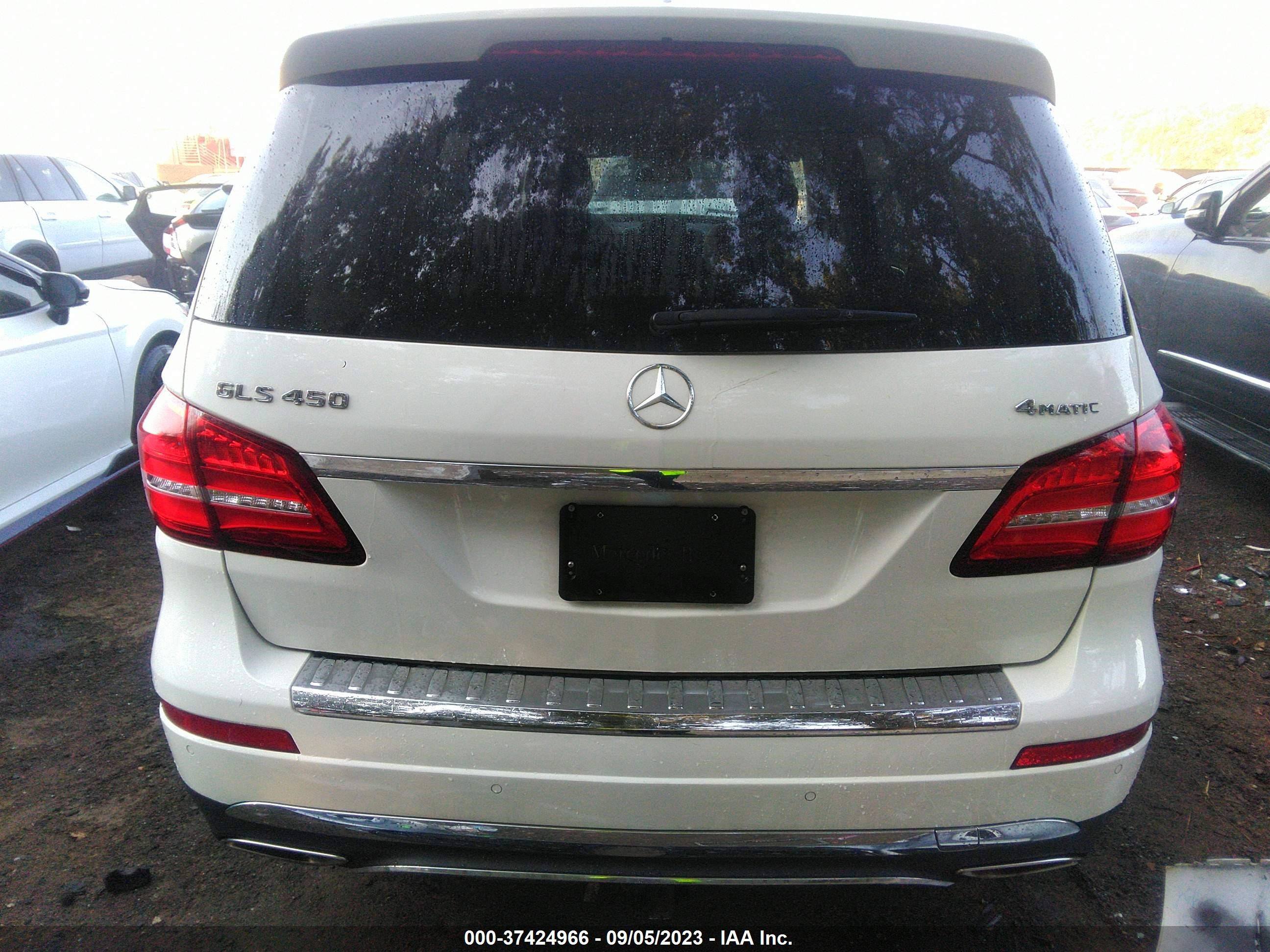 2017 Mercedes-Benz Gls 450 vin: 4JGDF6EE5HA890407