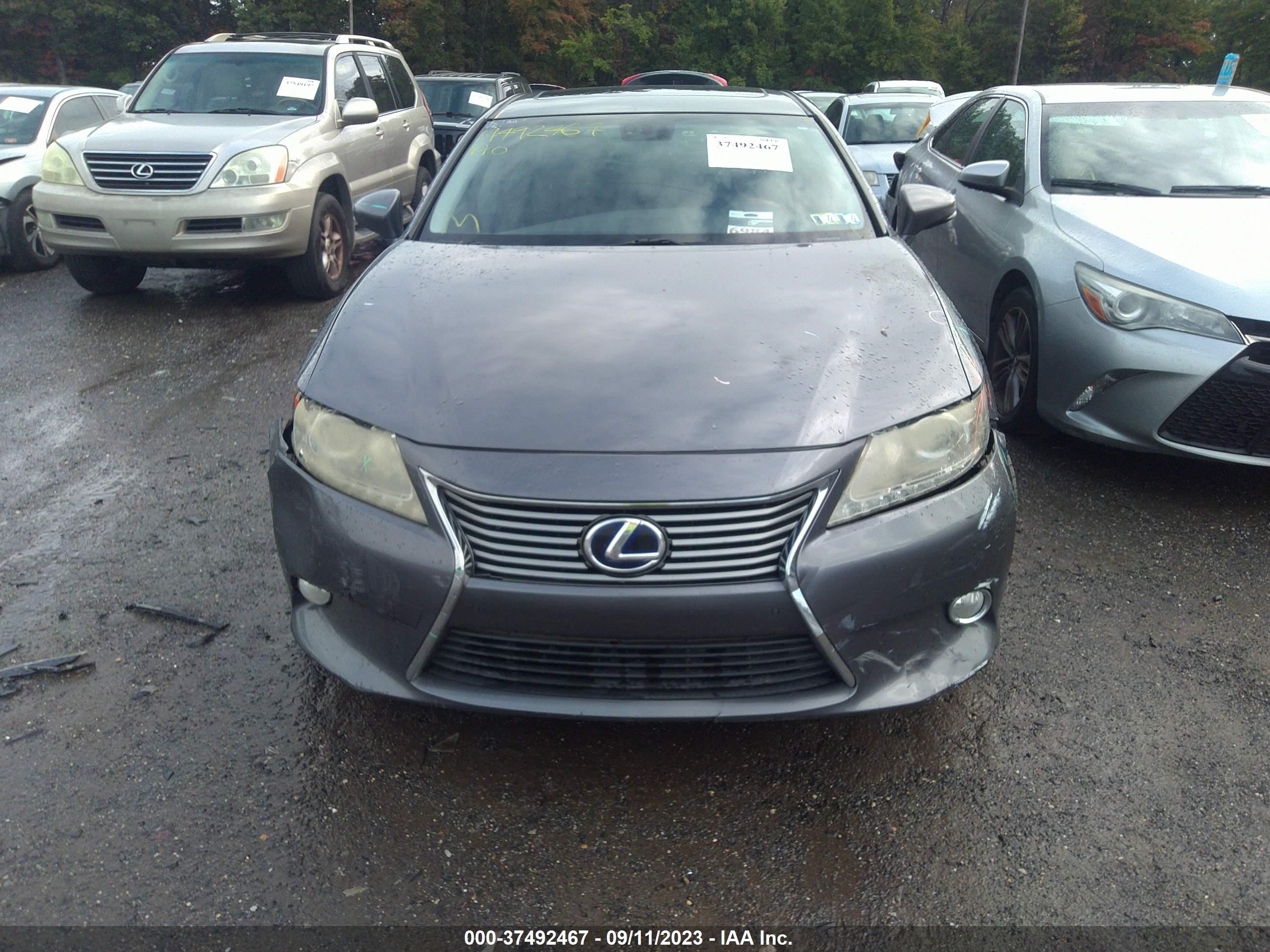 2013 Lexus Es 300H vin: JTHBW1GG0D2023982