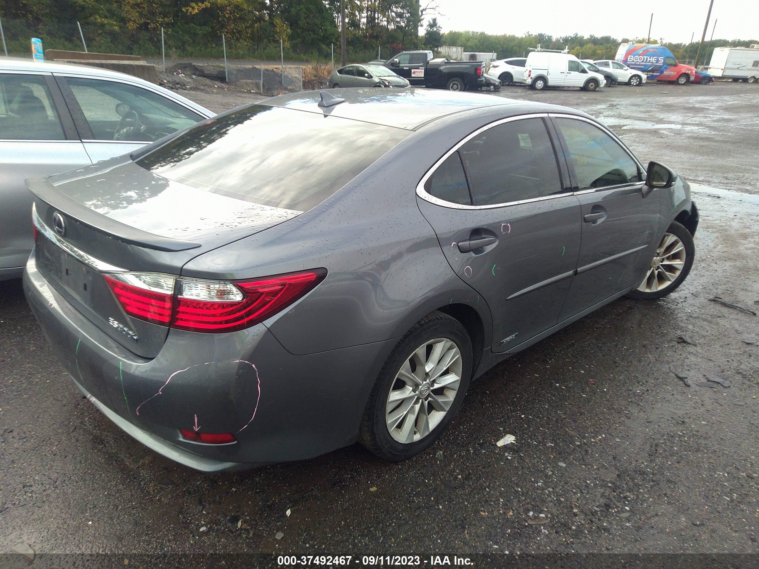 2013 Lexus Es 300H vin: JTHBW1GG0D2023982