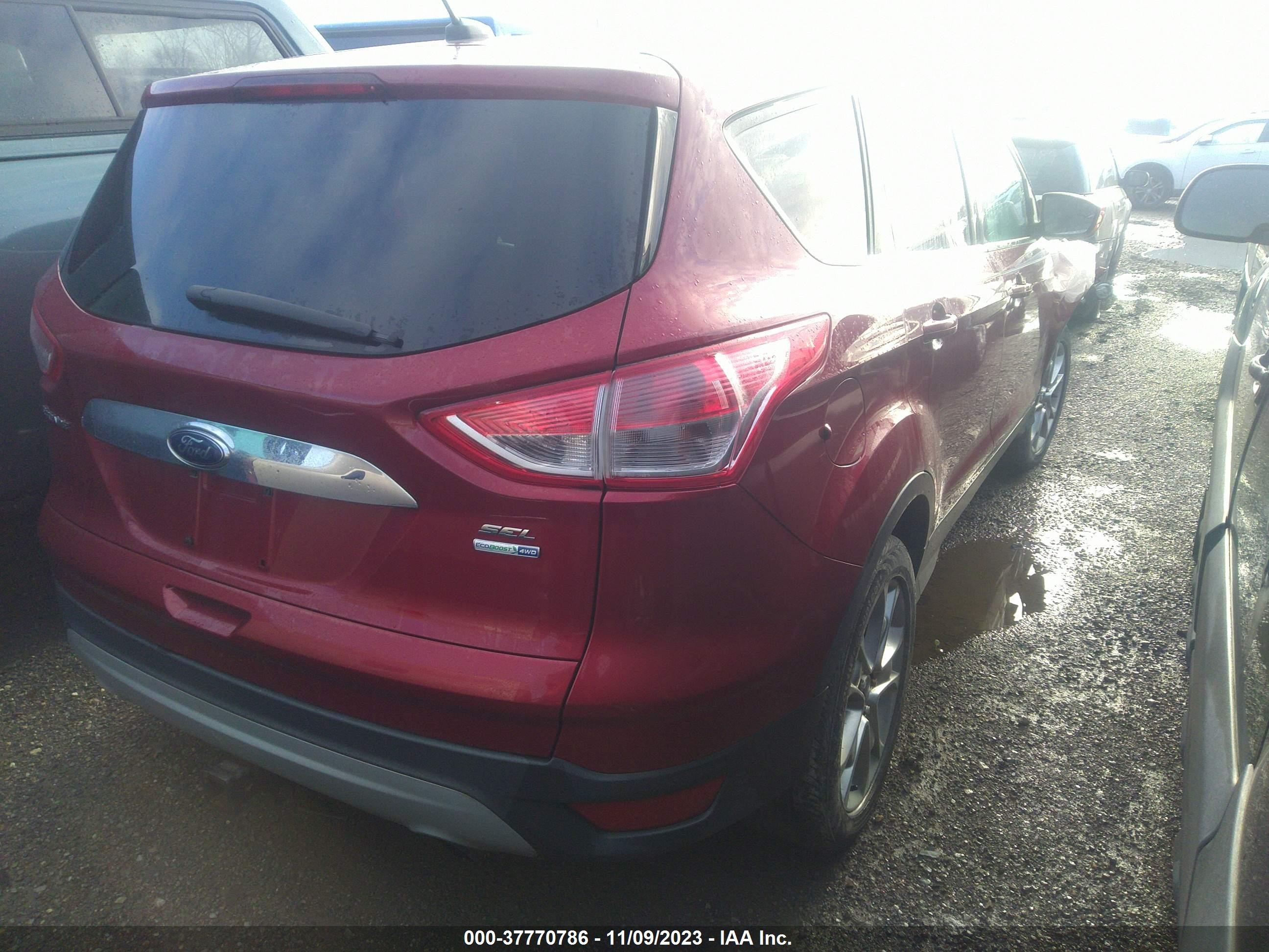 2013 Ford Escape Sel vin: 1FMCU9H90DUD67838