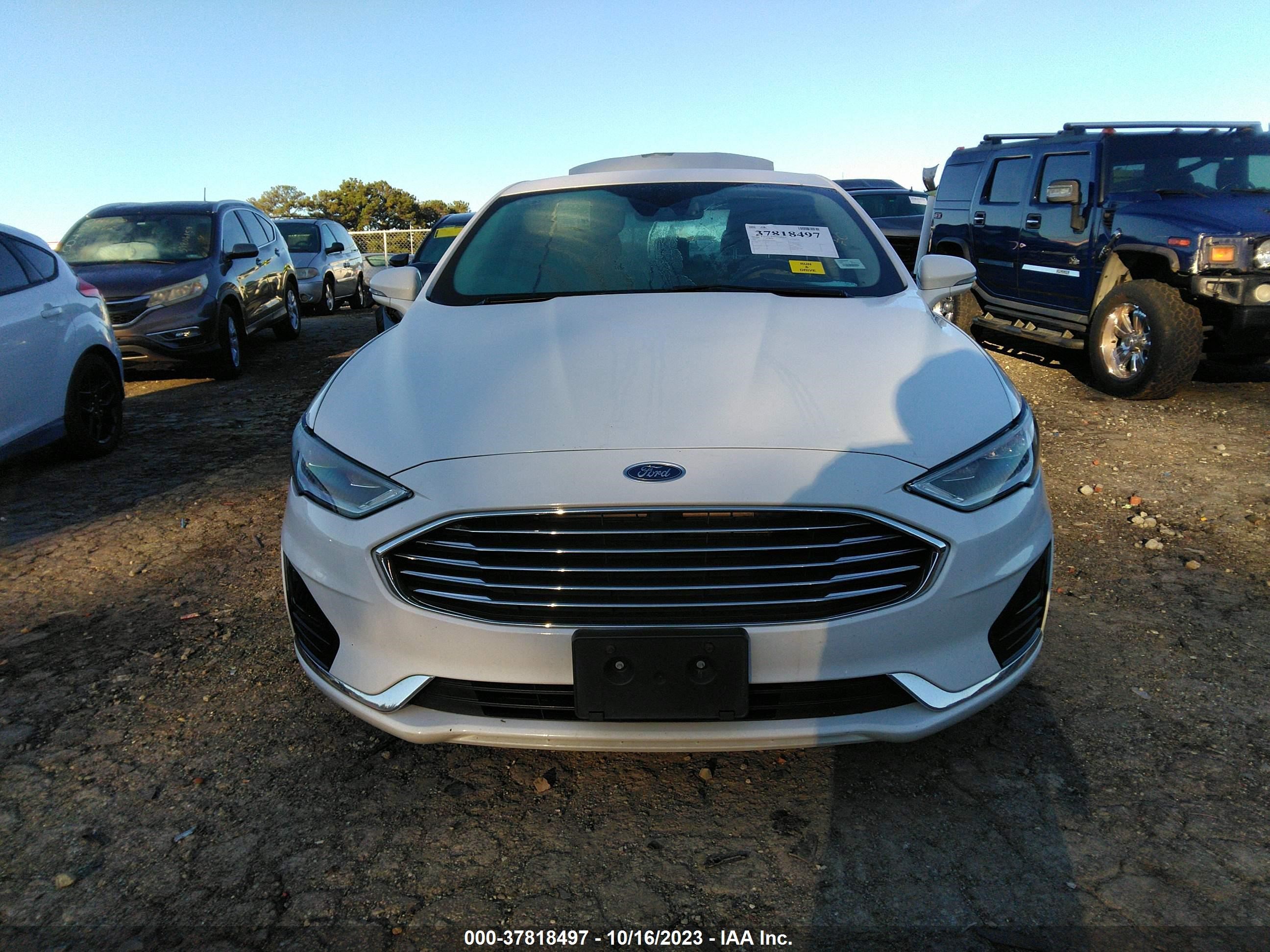 2019 Ford Fusion Sel vin: 3FA6P0E97KR134008