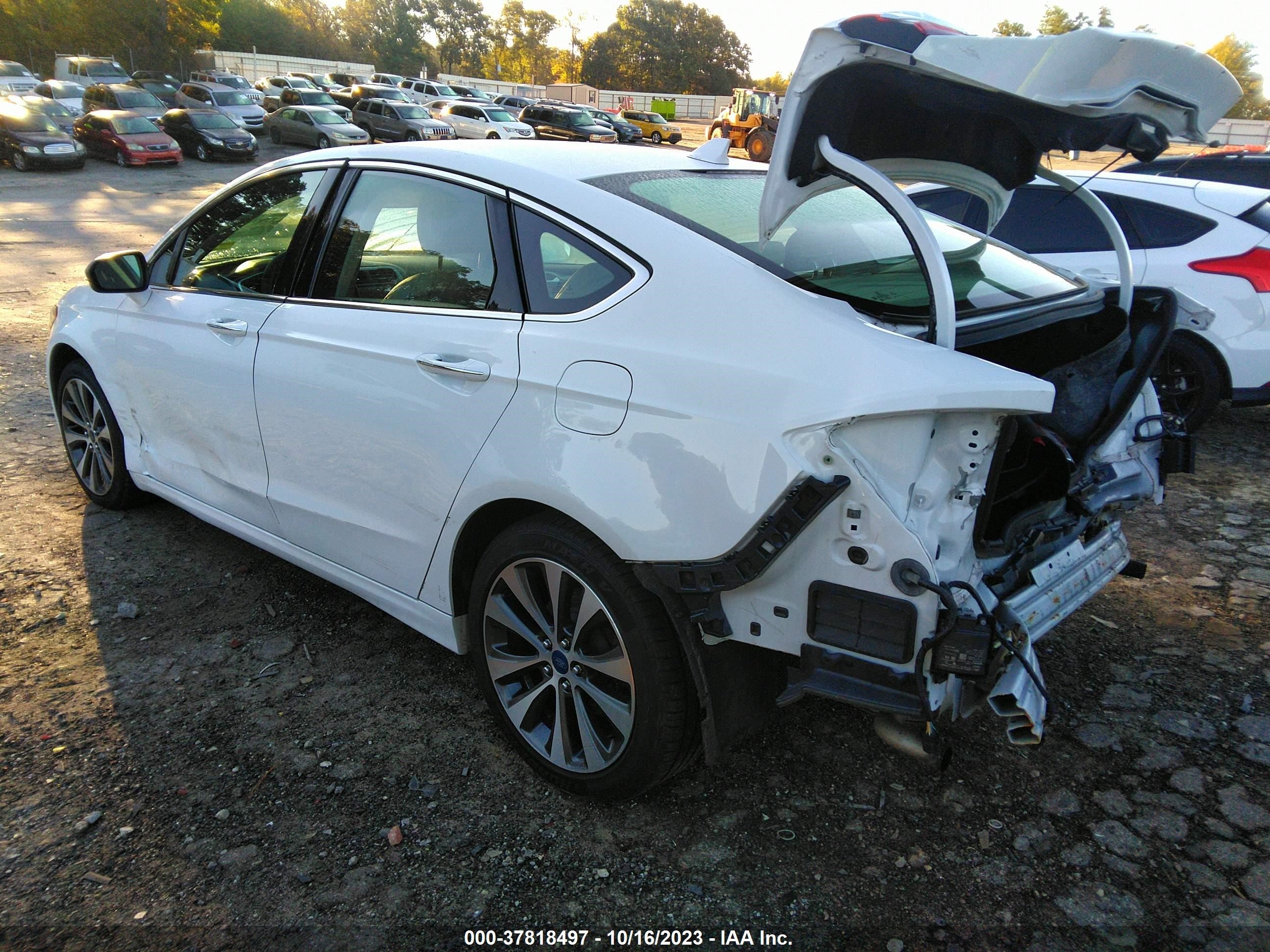 2019 Ford Fusion Sel vin: 3FA6P0E97KR134008