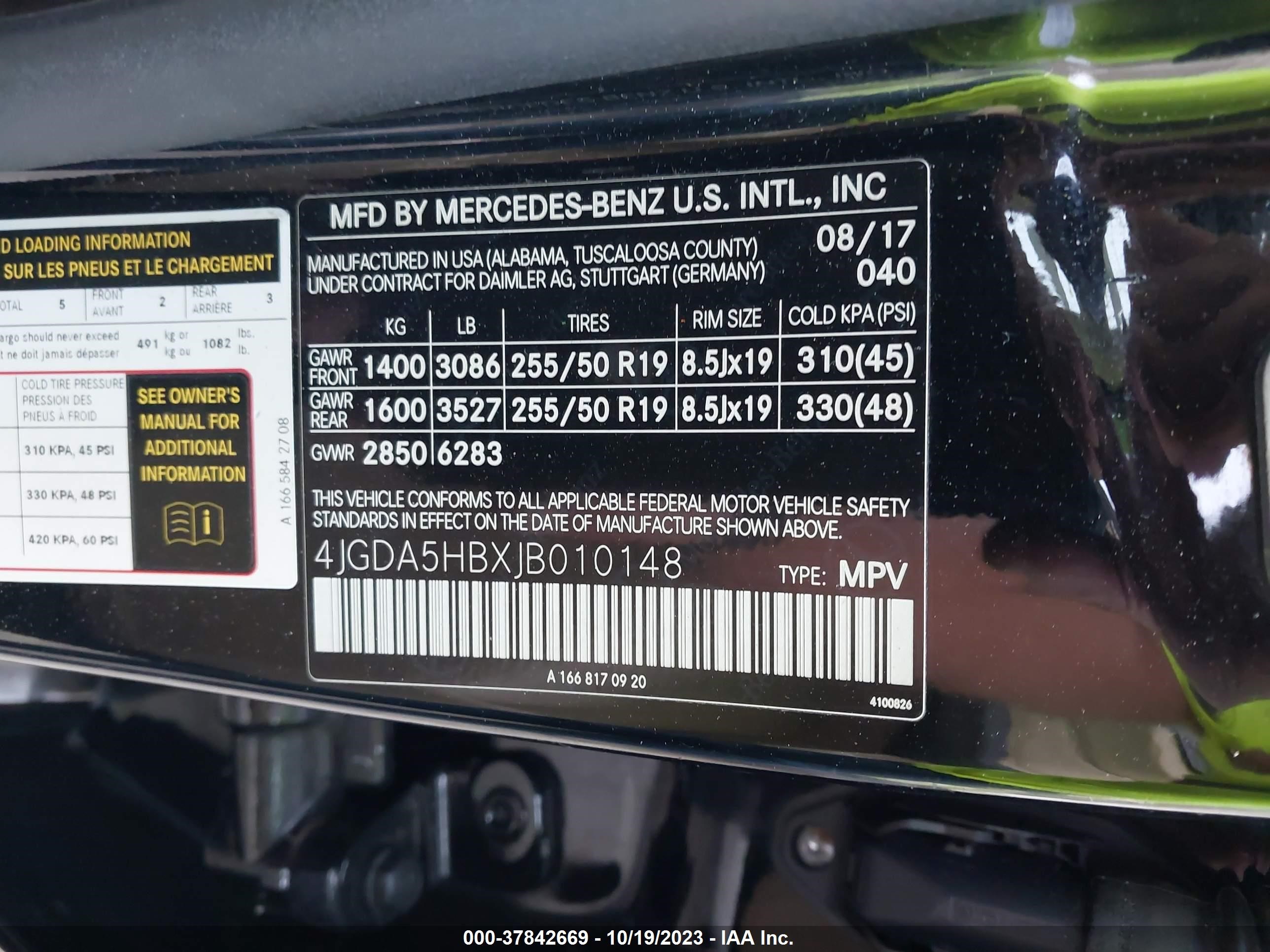 2018 Mercedes-Benz Gle 350 4Matic vin: 4JGDA5HBXJB010148