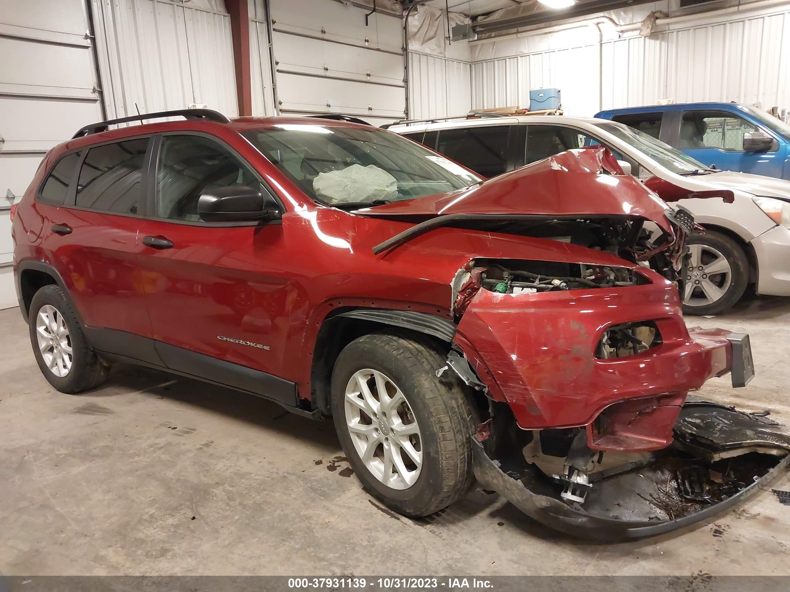 2016 Jeep Cherokee Sport vin: 1C4PJMAS4GW251212