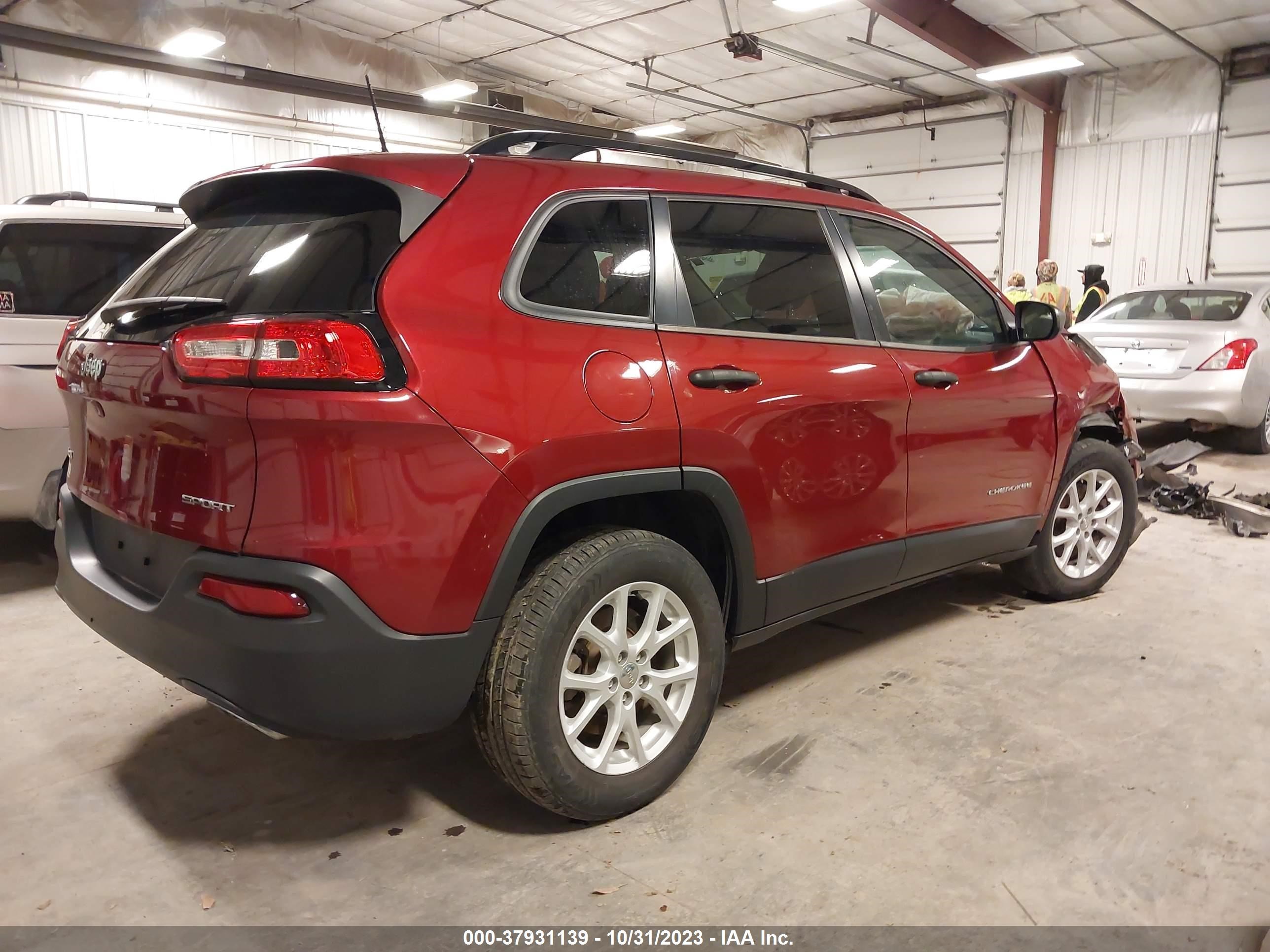 2016 Jeep Cherokee Sport vin: 1C4PJMAS4GW251212