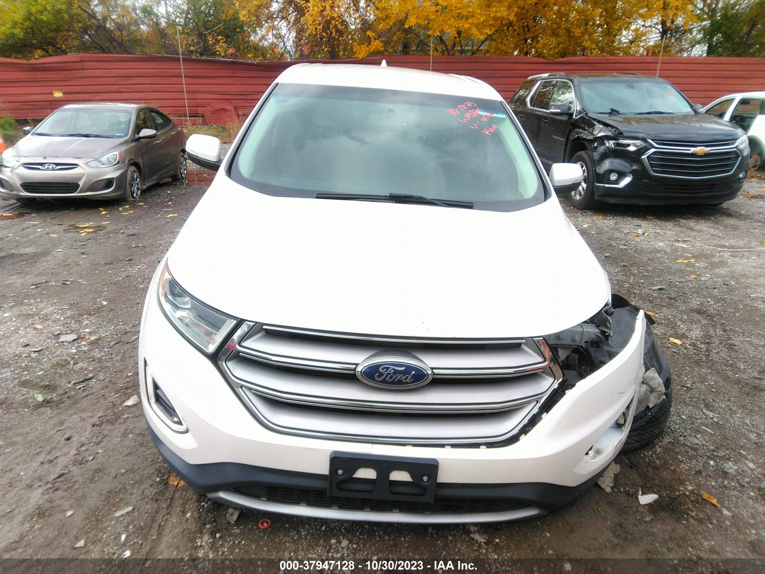 2017 Ford Edge Sel vin: 2FMPK4J88HBB84078