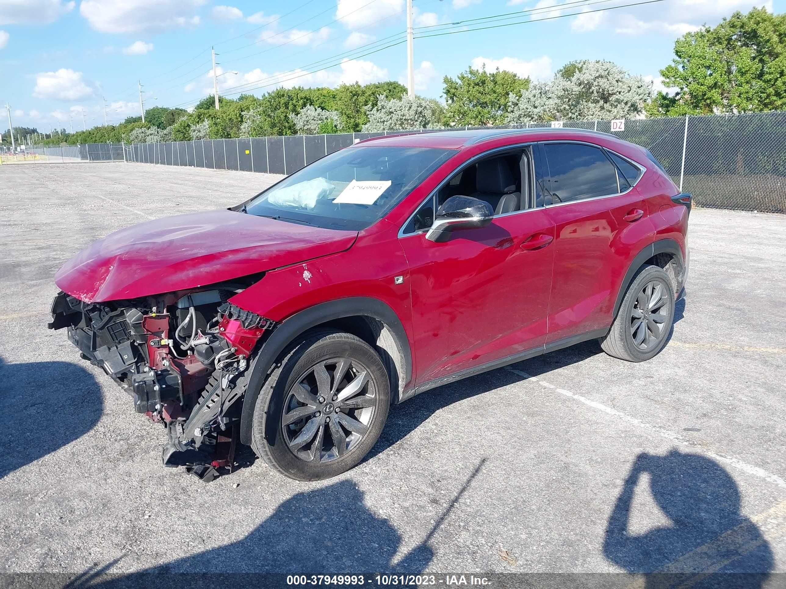 2020 Lexus Nx Nx 300 F Sport vin: JTJSARBZ9L5011122