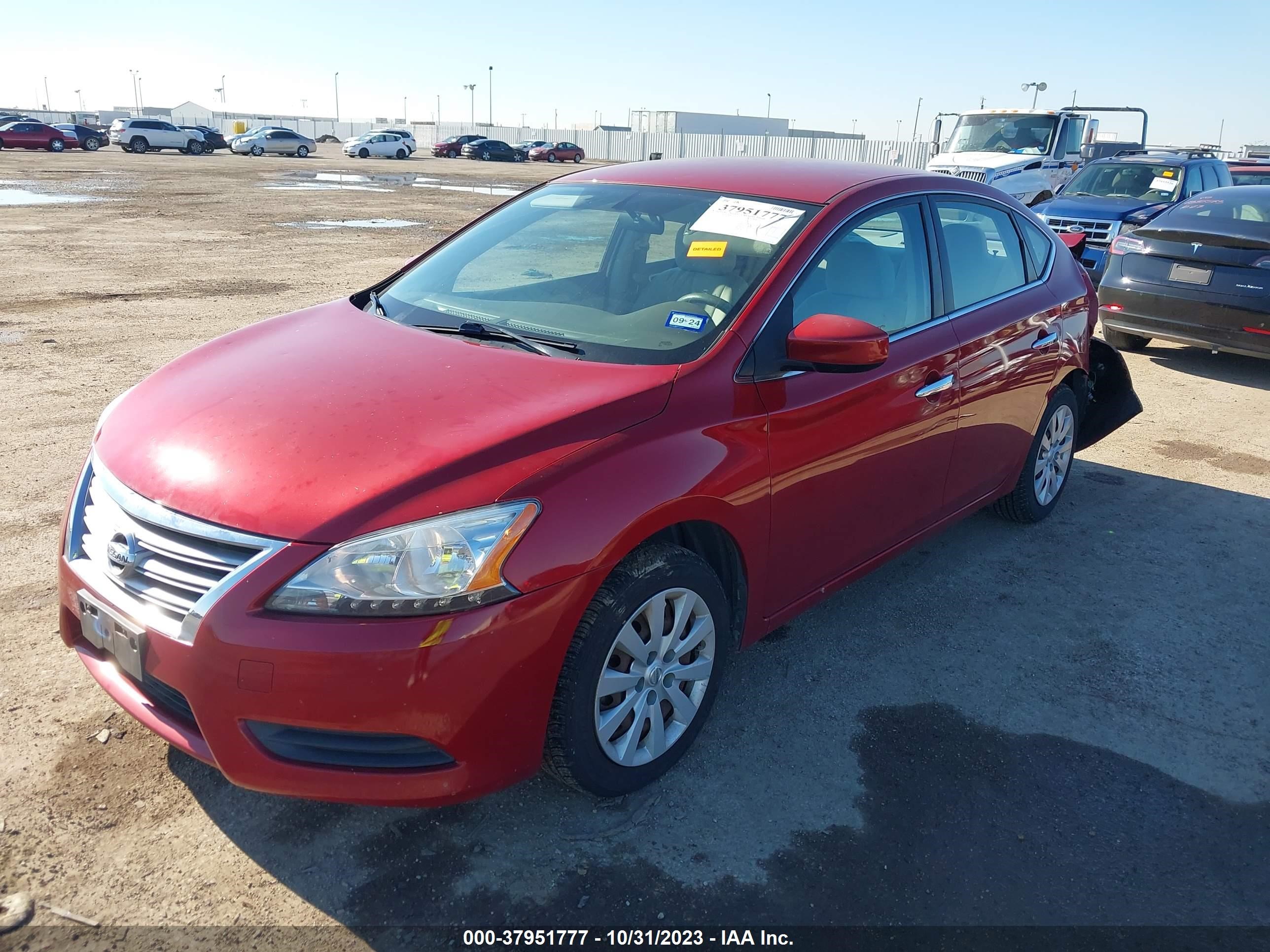 2014 Nissan Sentra Sv vin: 3N1AB7AP6EL610422