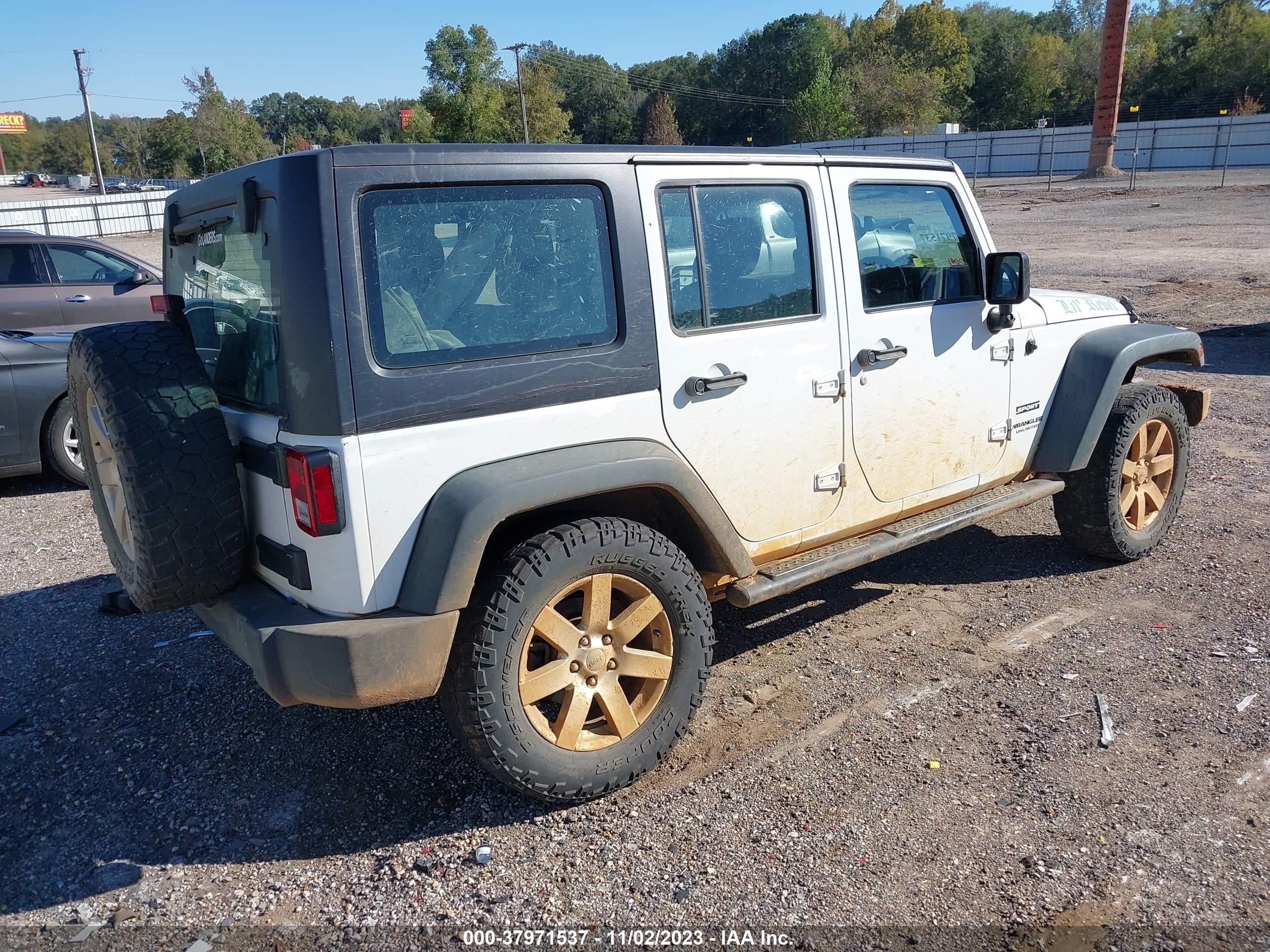 2016 Jeep Wrangler Unlimited Sport Rhd vin: 1C4BJWKG3GL293694