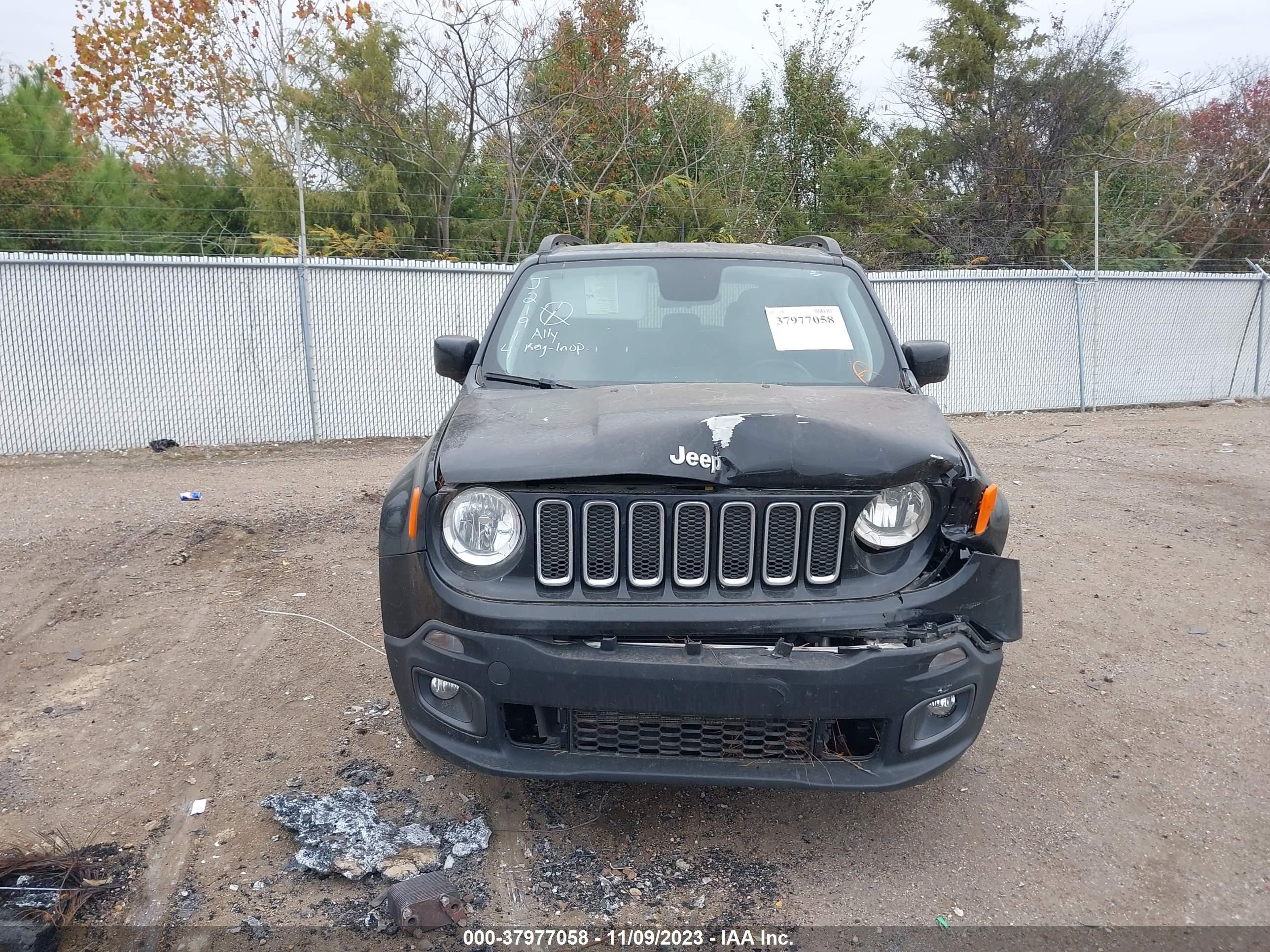 2018 Jeep Renegade Latitude Fwd vin: ZACCJABB4JPJ21914