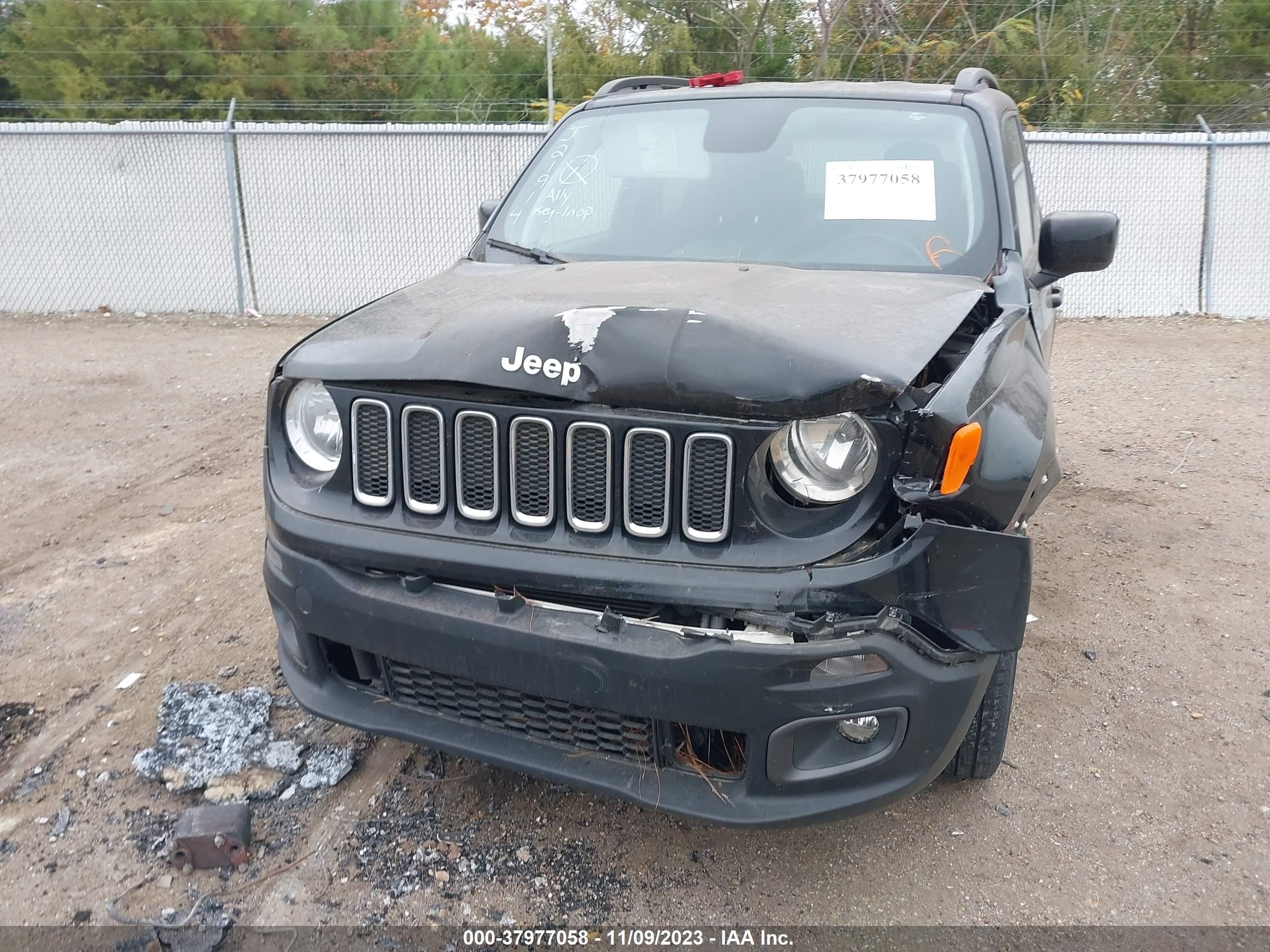 2018 Jeep Renegade Latitude Fwd vin: ZACCJABB4JPJ21914