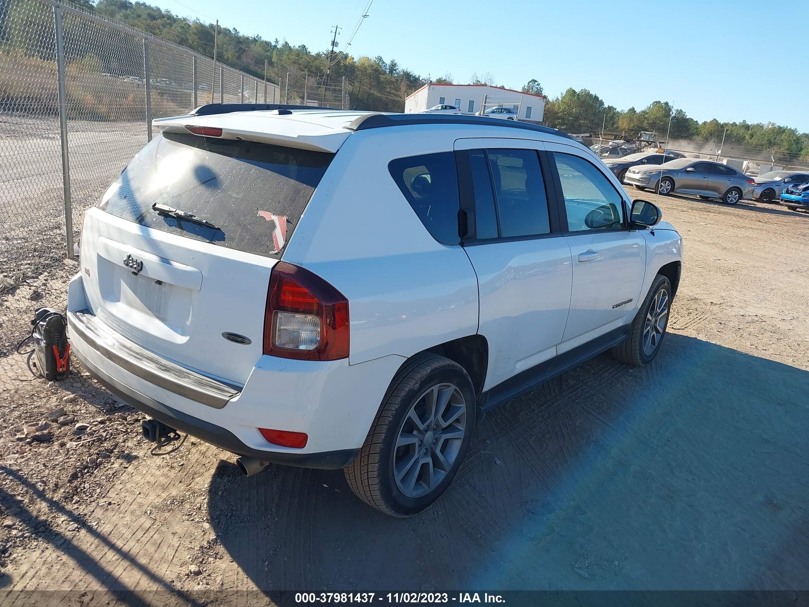 2016 Jeep Compass Sport Se vin: 1C4NJCBAXGD699862