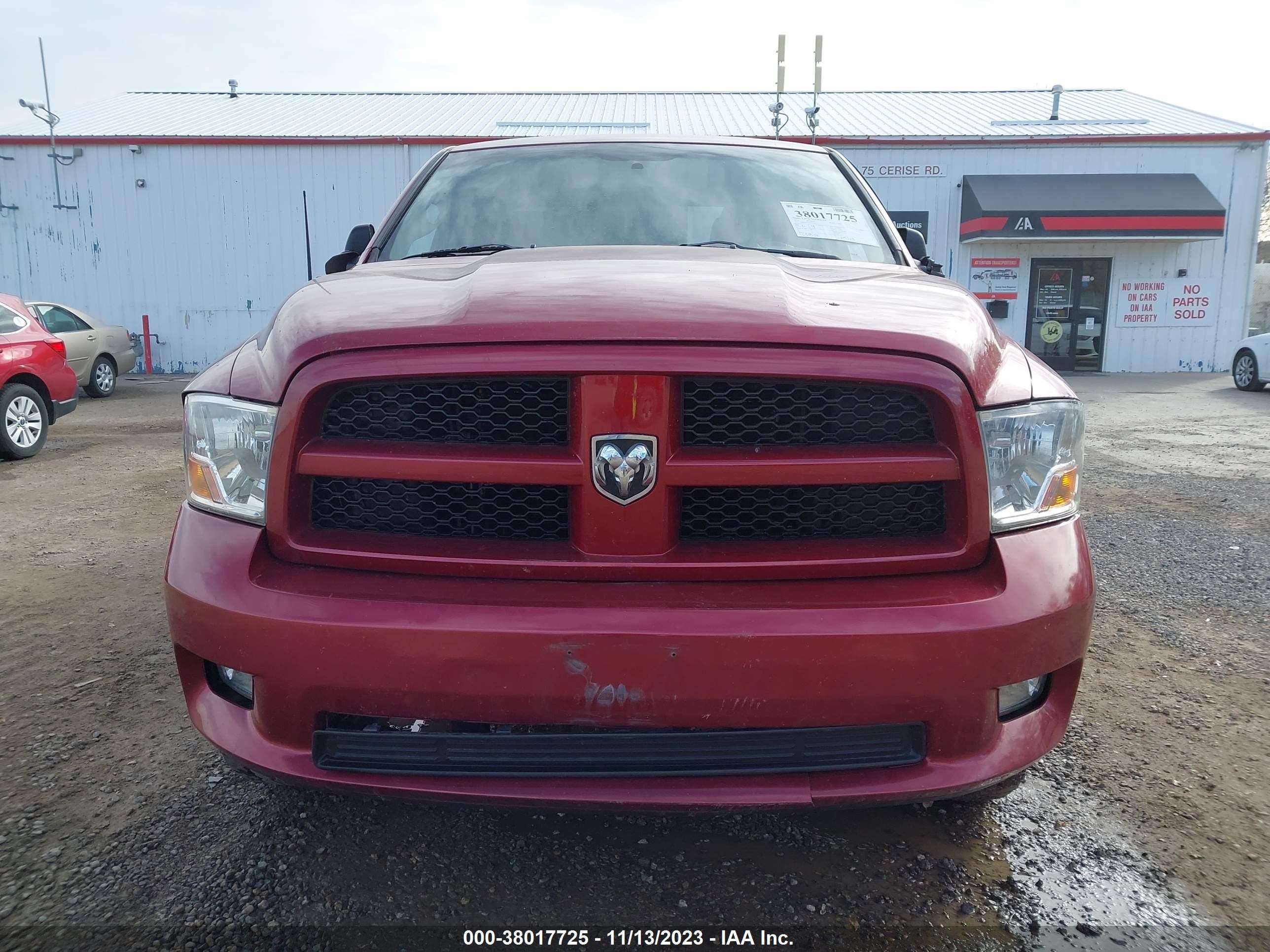 2012 Ram 1500 St vin: 1C6RD7FTXCS244356