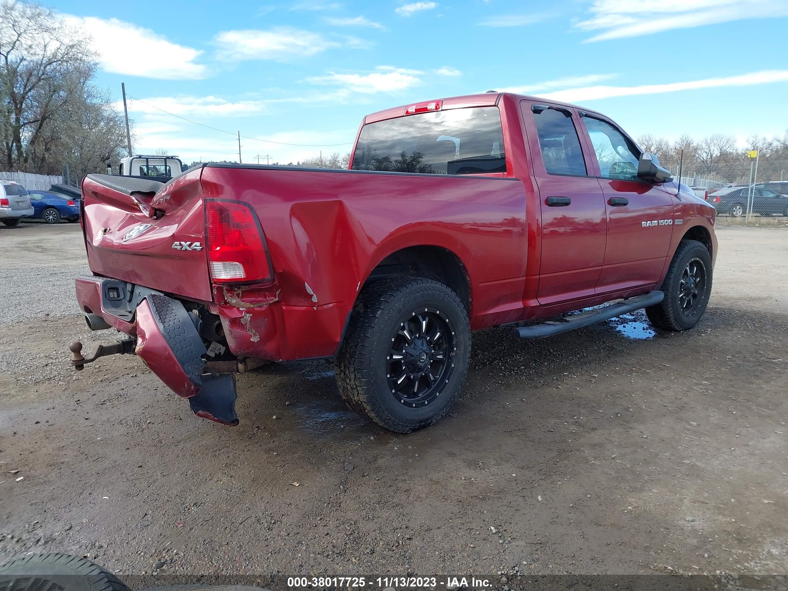 2012 Ram 1500 St vin: 1C6RD7FTXCS244356