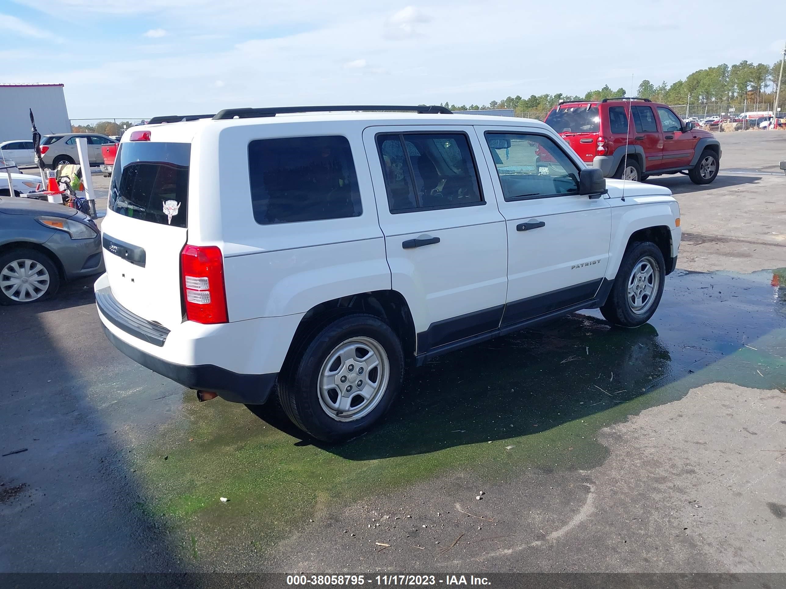 2016 Jeep Patriot Sport vin: 1C4NJPBAXGD505757