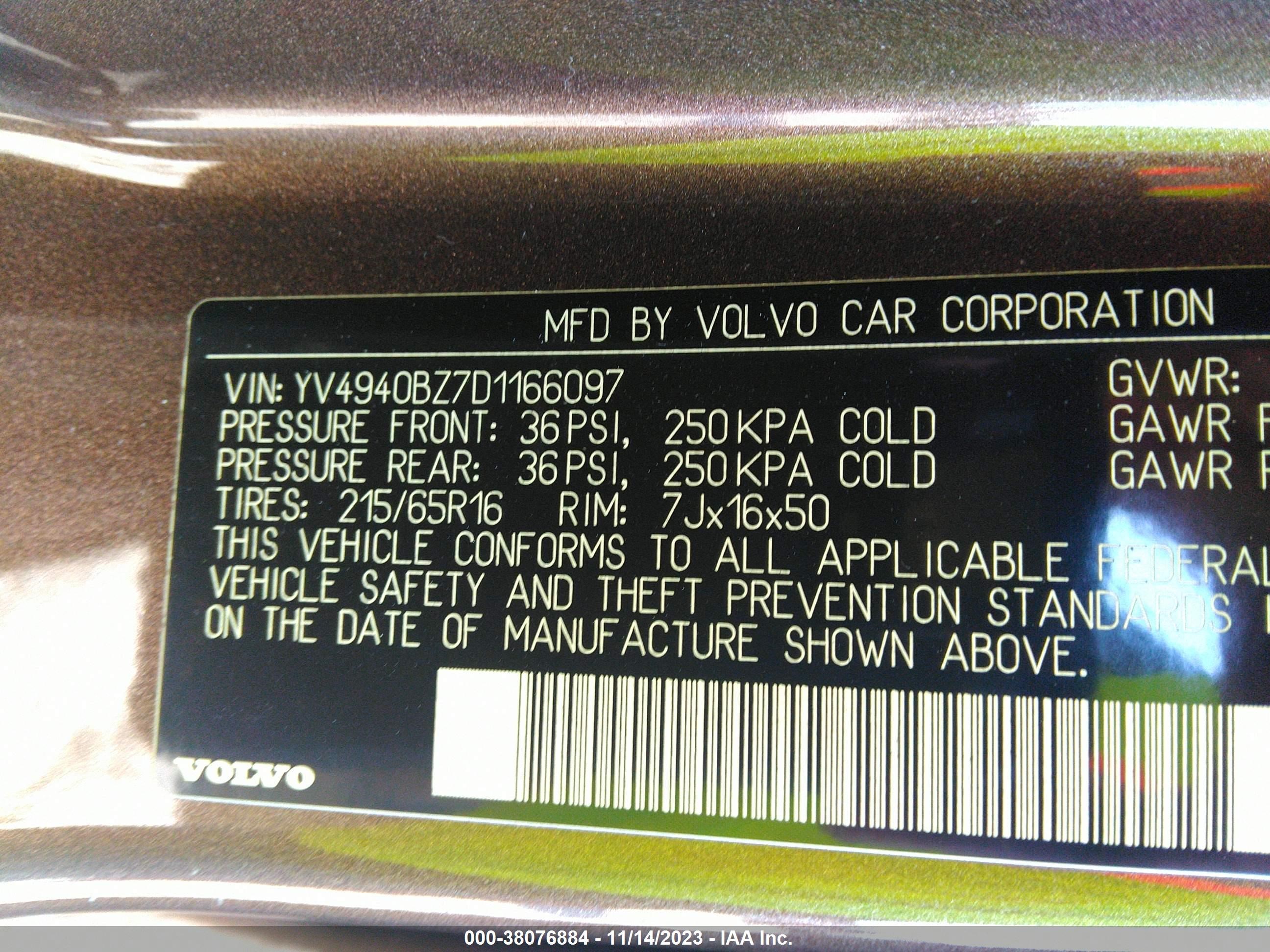 2013 Volvo Xc70 3.2/3.2 Platinum/3.2 Premier/3.2 Premier Plus vin: 2C3CCAAG2DH728415