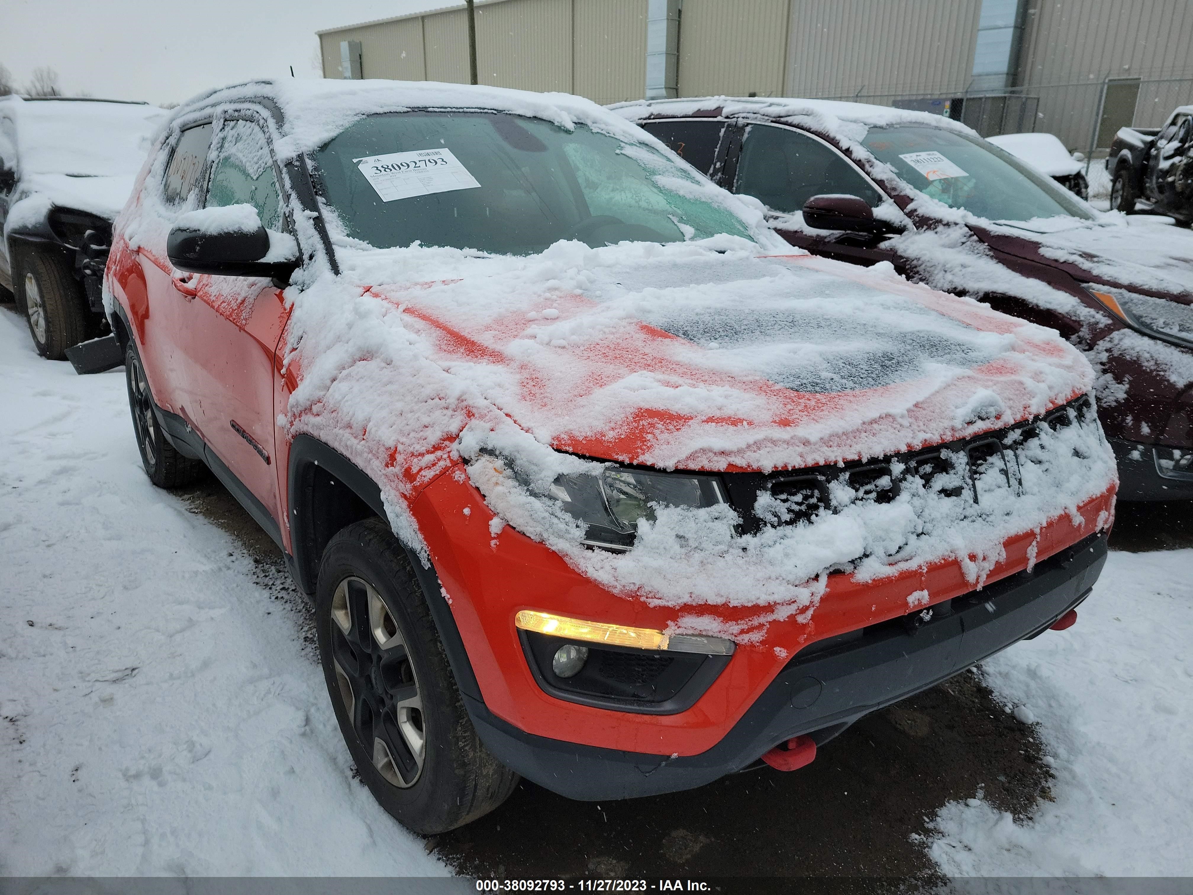 2018 Jeep Compass Trailhawk 4X4 vin: 3C4NJDDB2JT320933