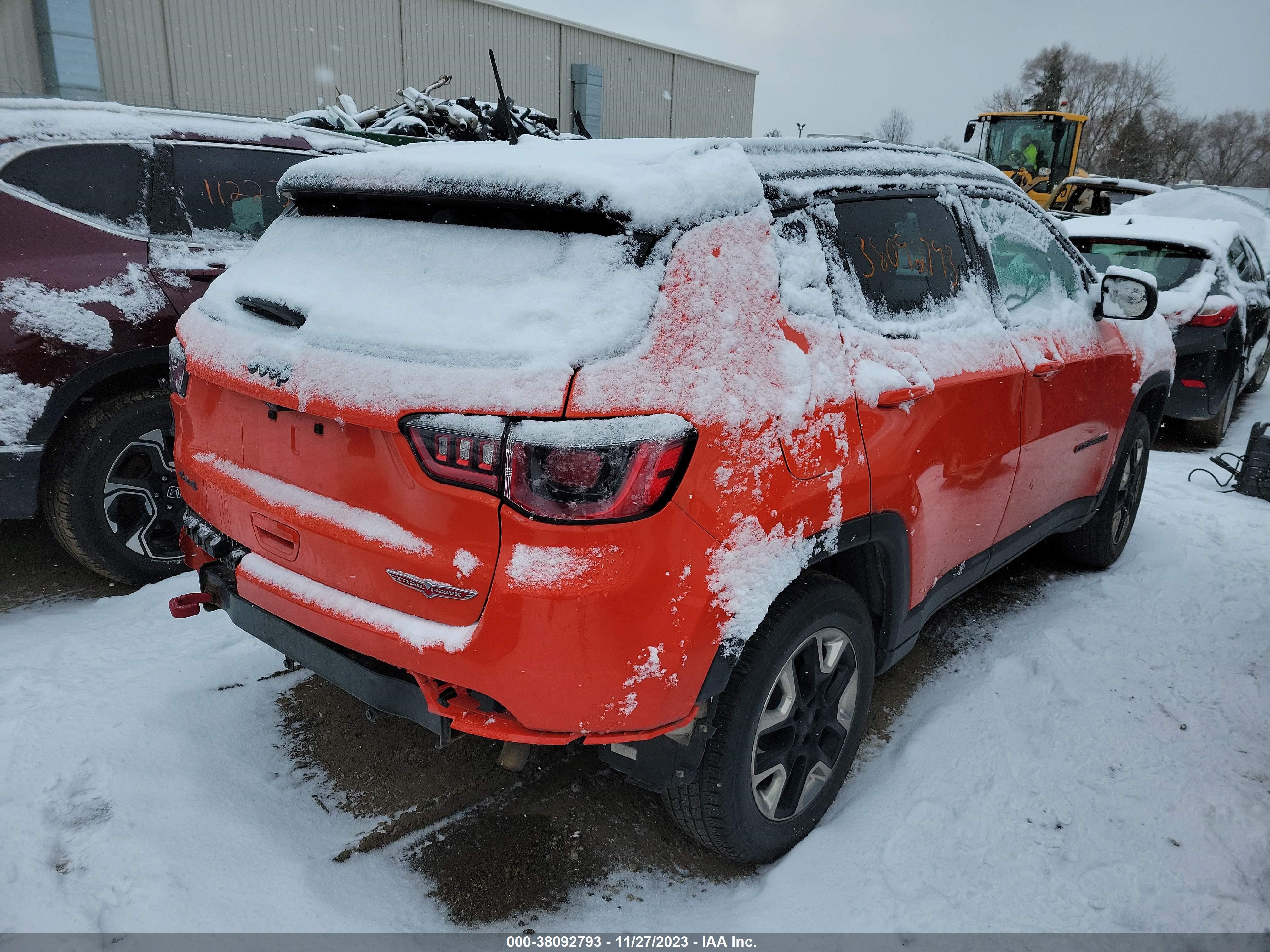 2018 Jeep Compass Trailhawk 4X4 vin: 3C4NJDDB2JT320933