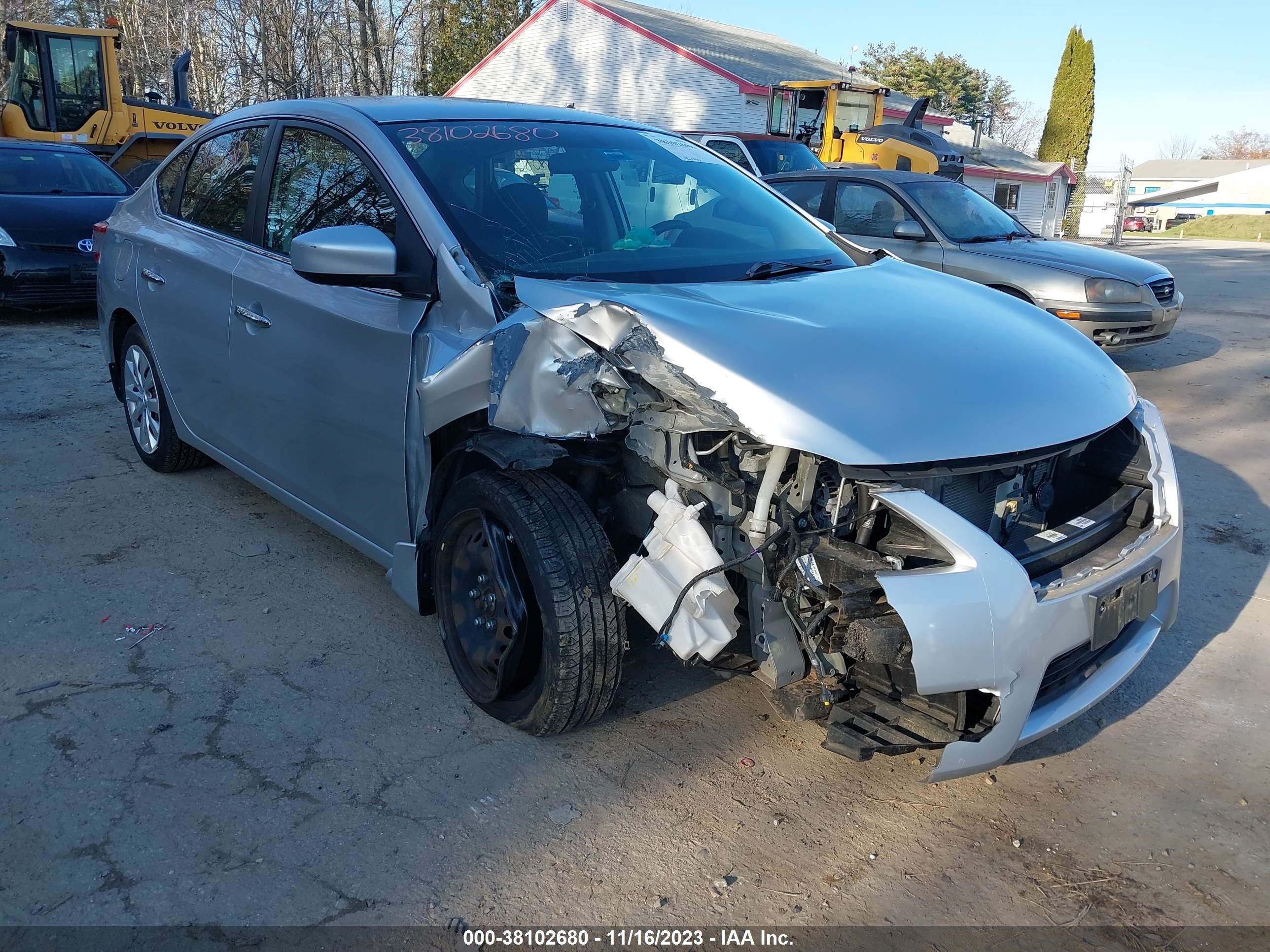 2015 Nissan Sentra Sv vin: 3N1AB7APXFL658474