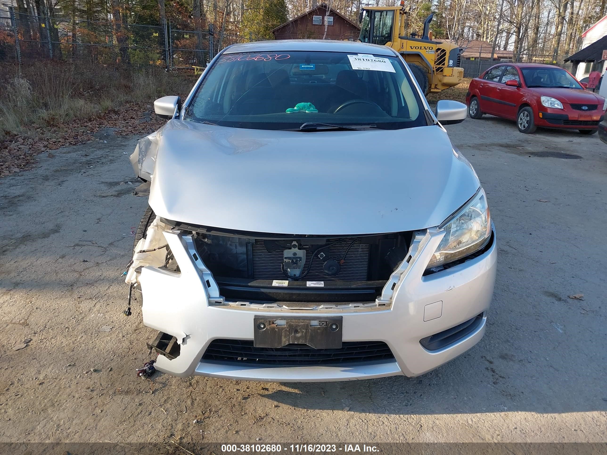 2015 Nissan Sentra Sv vin: 3N1AB7APXFL658474