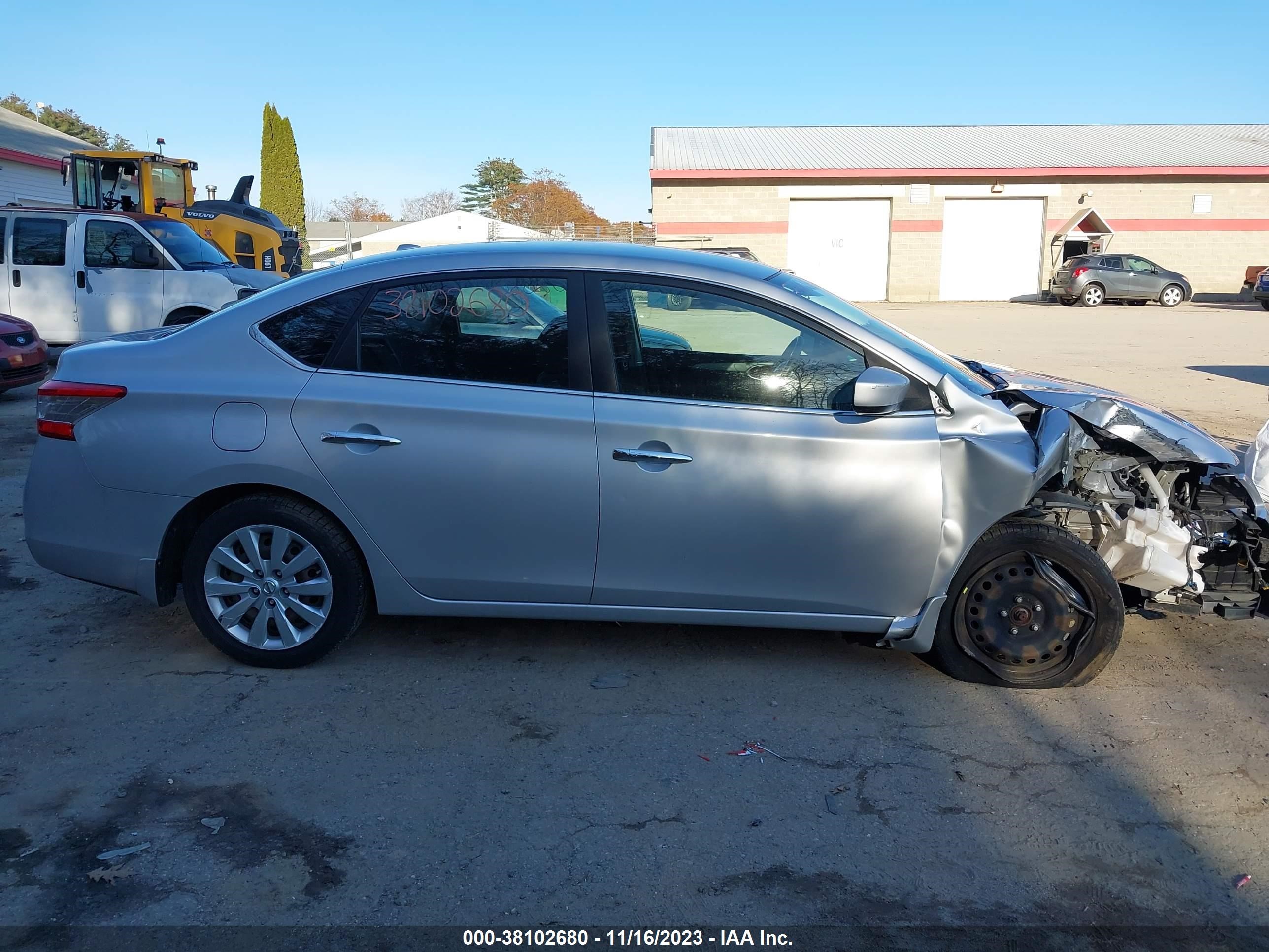 2015 Nissan Sentra Sv vin: 3N1AB7APXFL658474