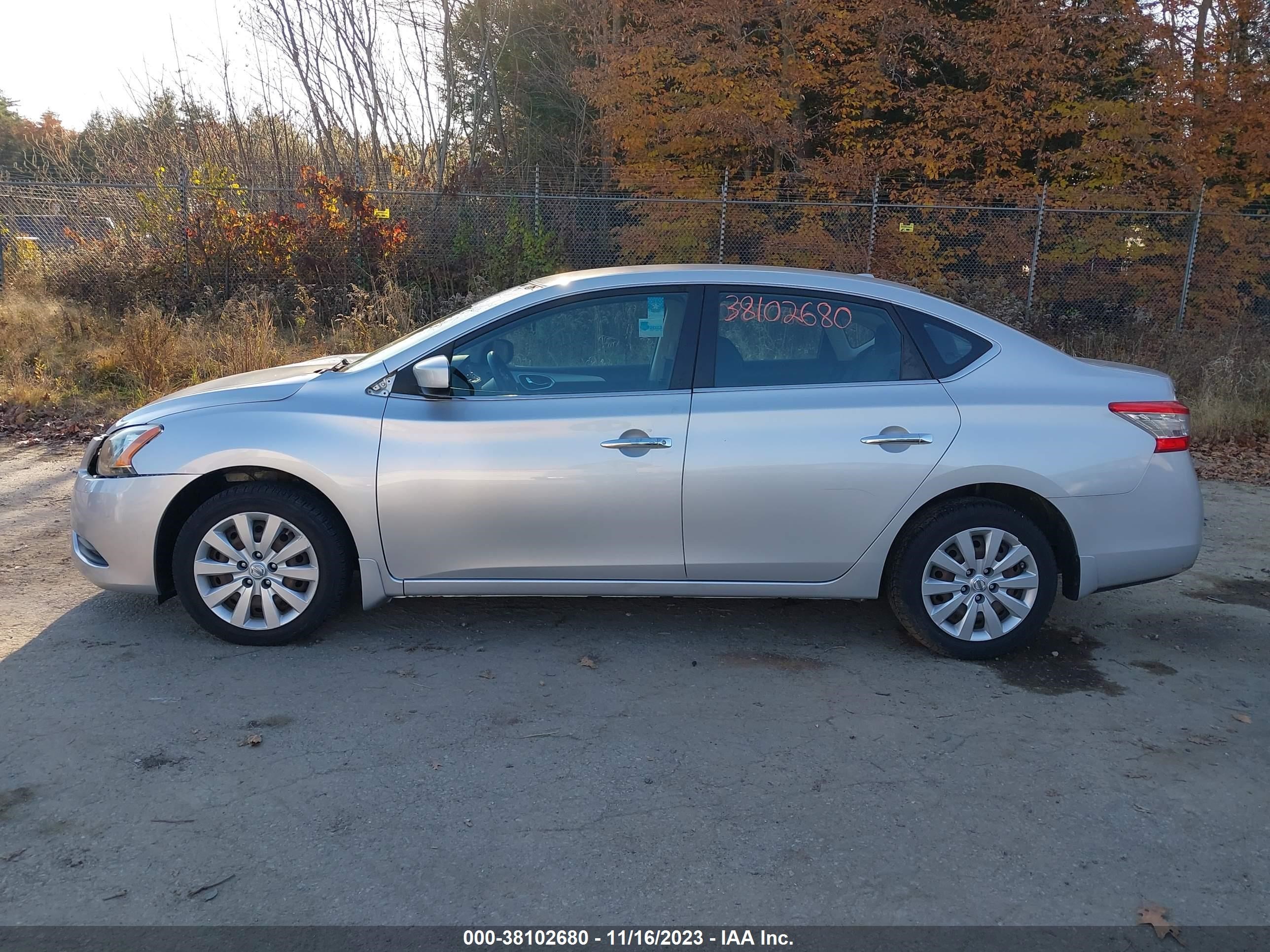 2015 Nissan Sentra Sv vin: 3N1AB7APXFL658474