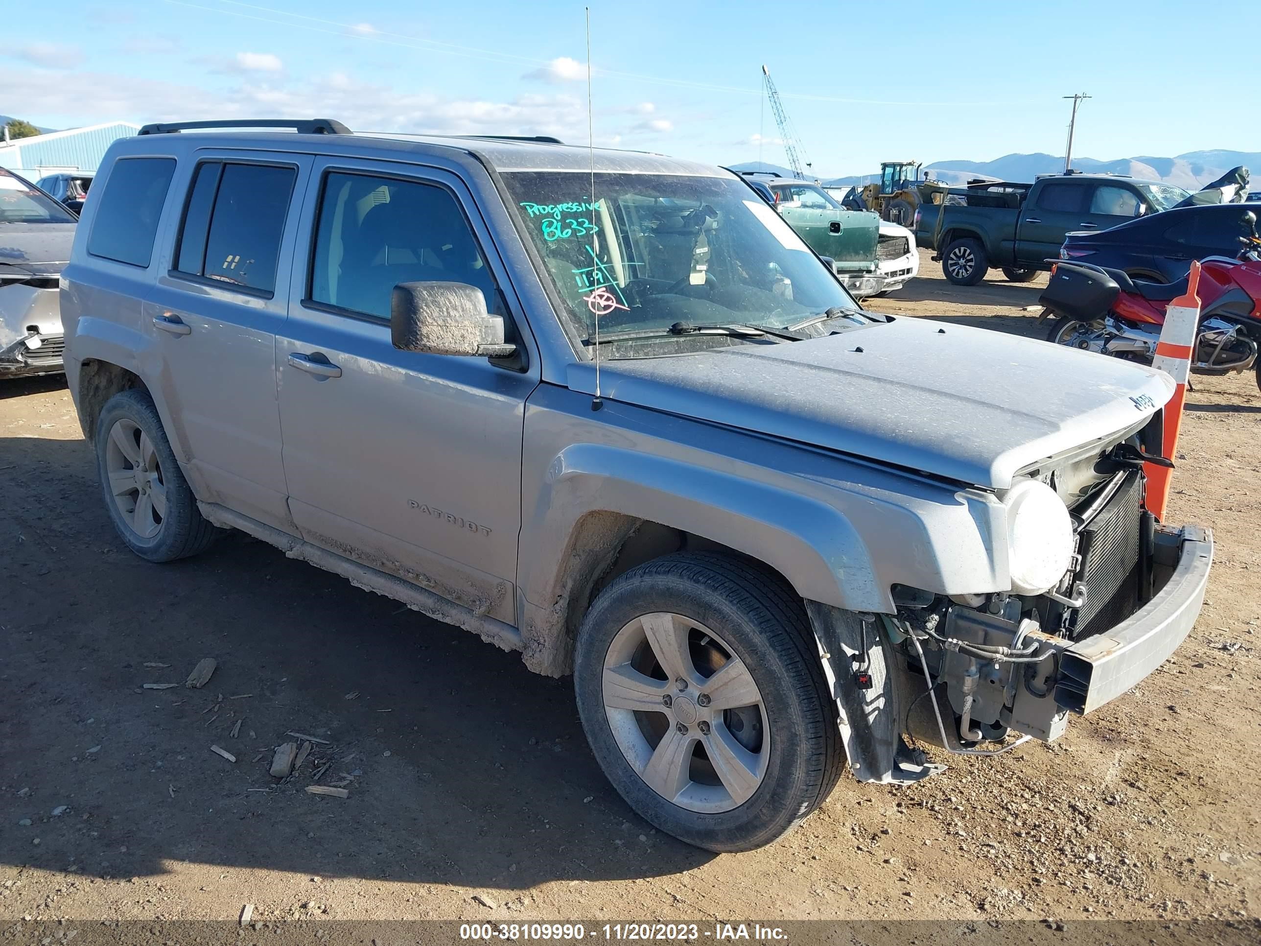 2017 Jeep Patriot Latitude Fwd vin: 1C4NJPFB9HD184170