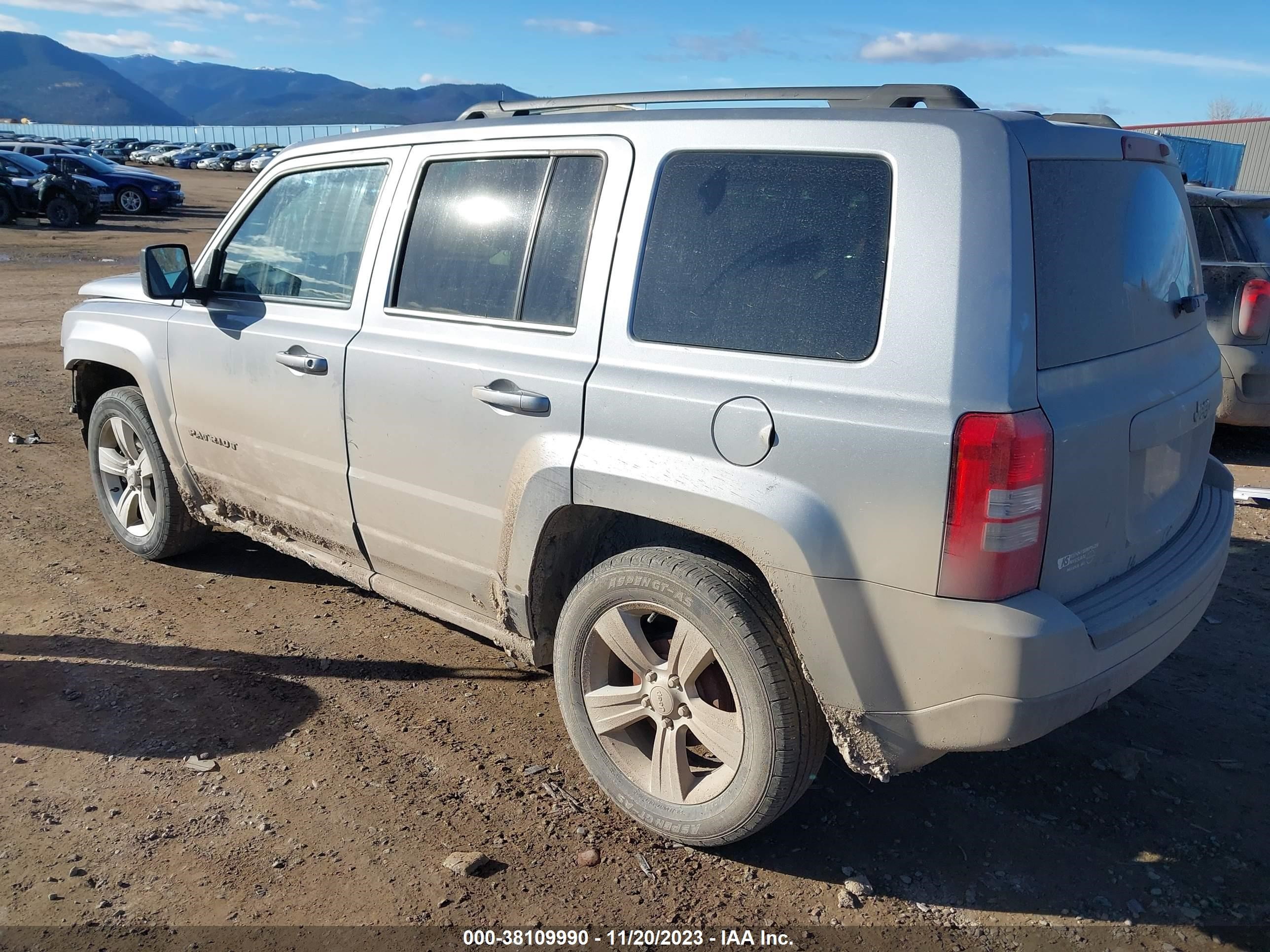 2017 Jeep Patriot Latitude Fwd vin: 1C4NJPFB9HD184170