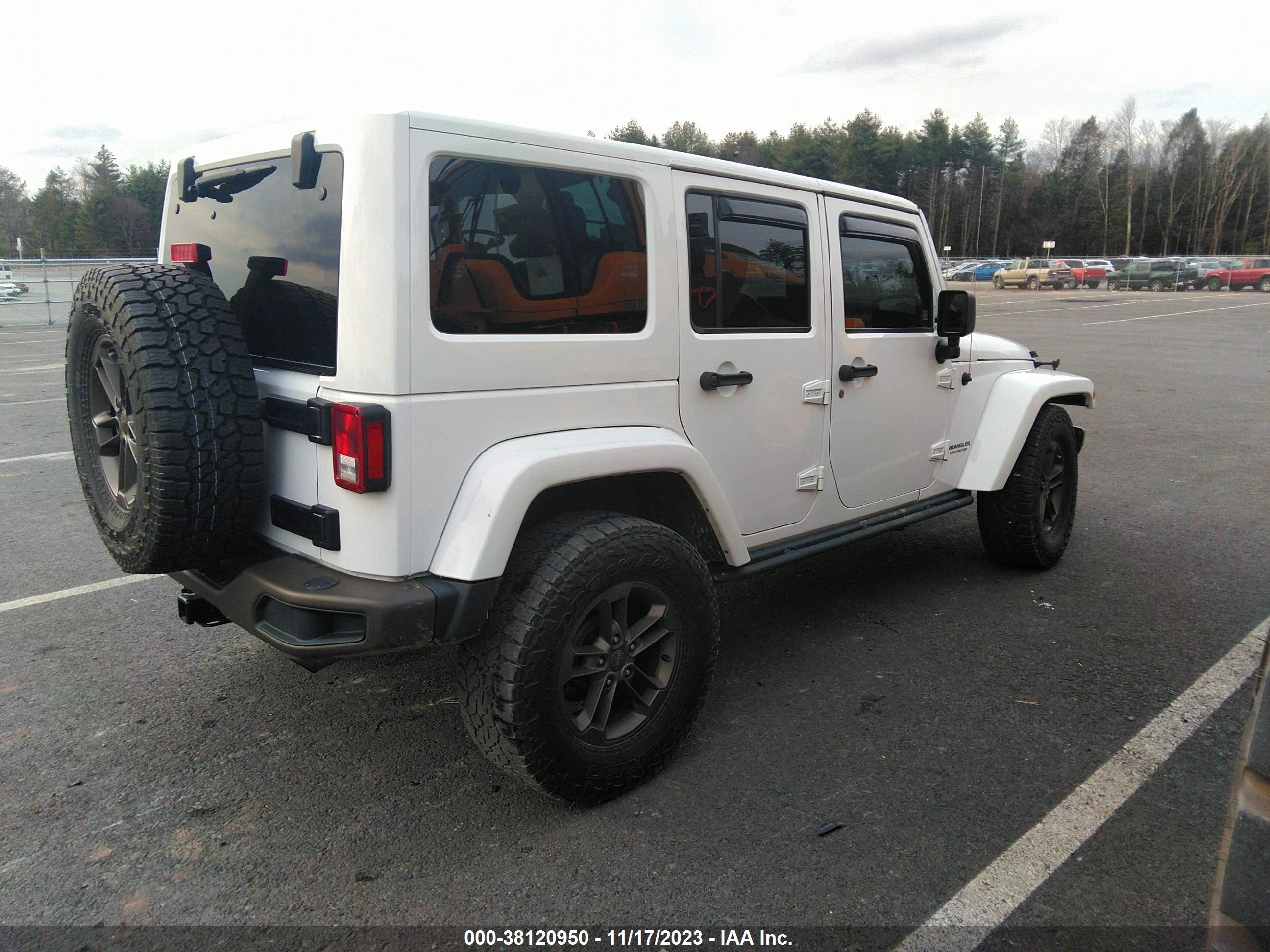 2017 Jeep Wrangler Unlimited 75Th Anniversary Edition 4X4 vin: 1C4BJWEG9HL507407